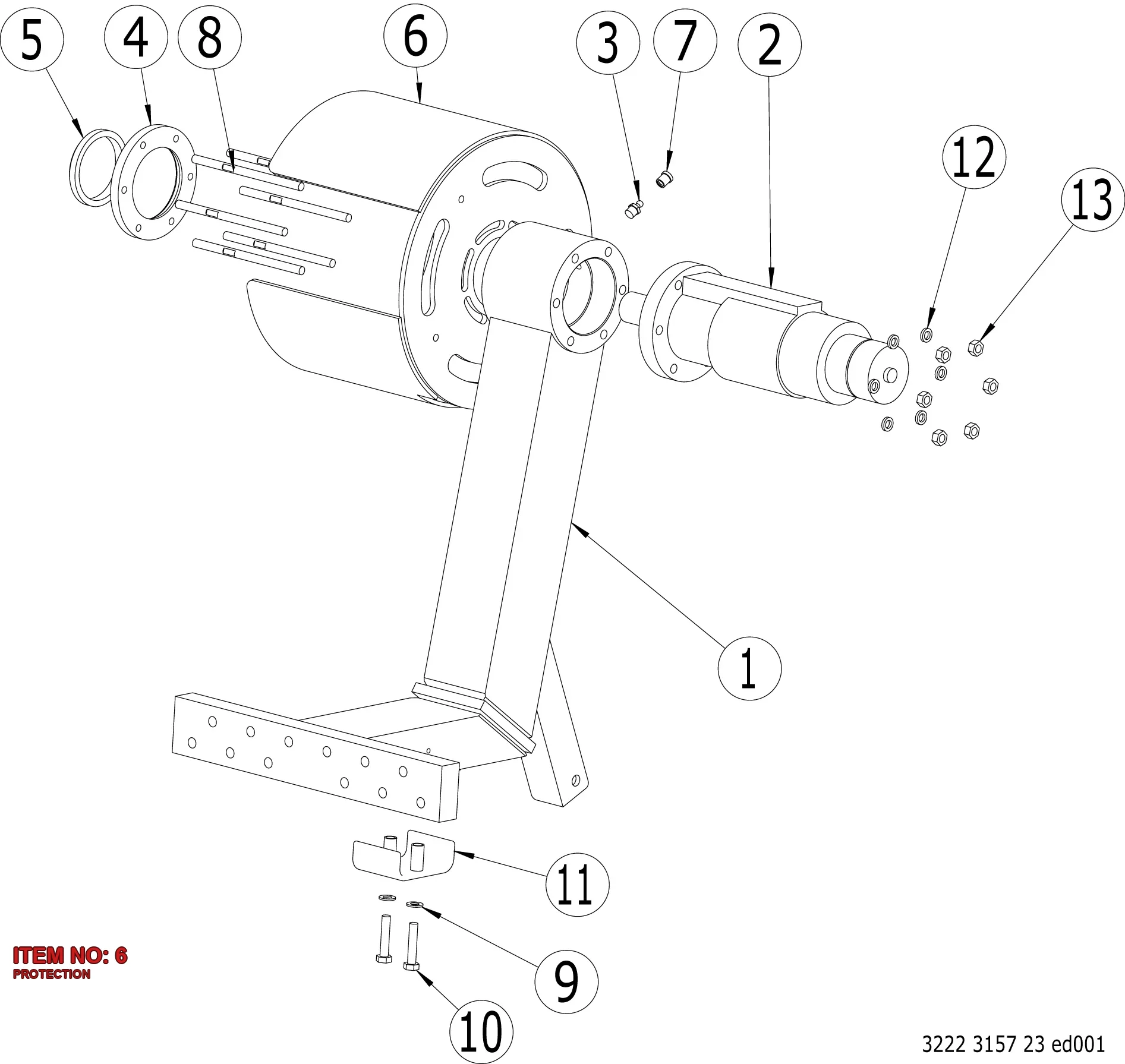 3222 3366 25 PROTECTION - Technical Drawing