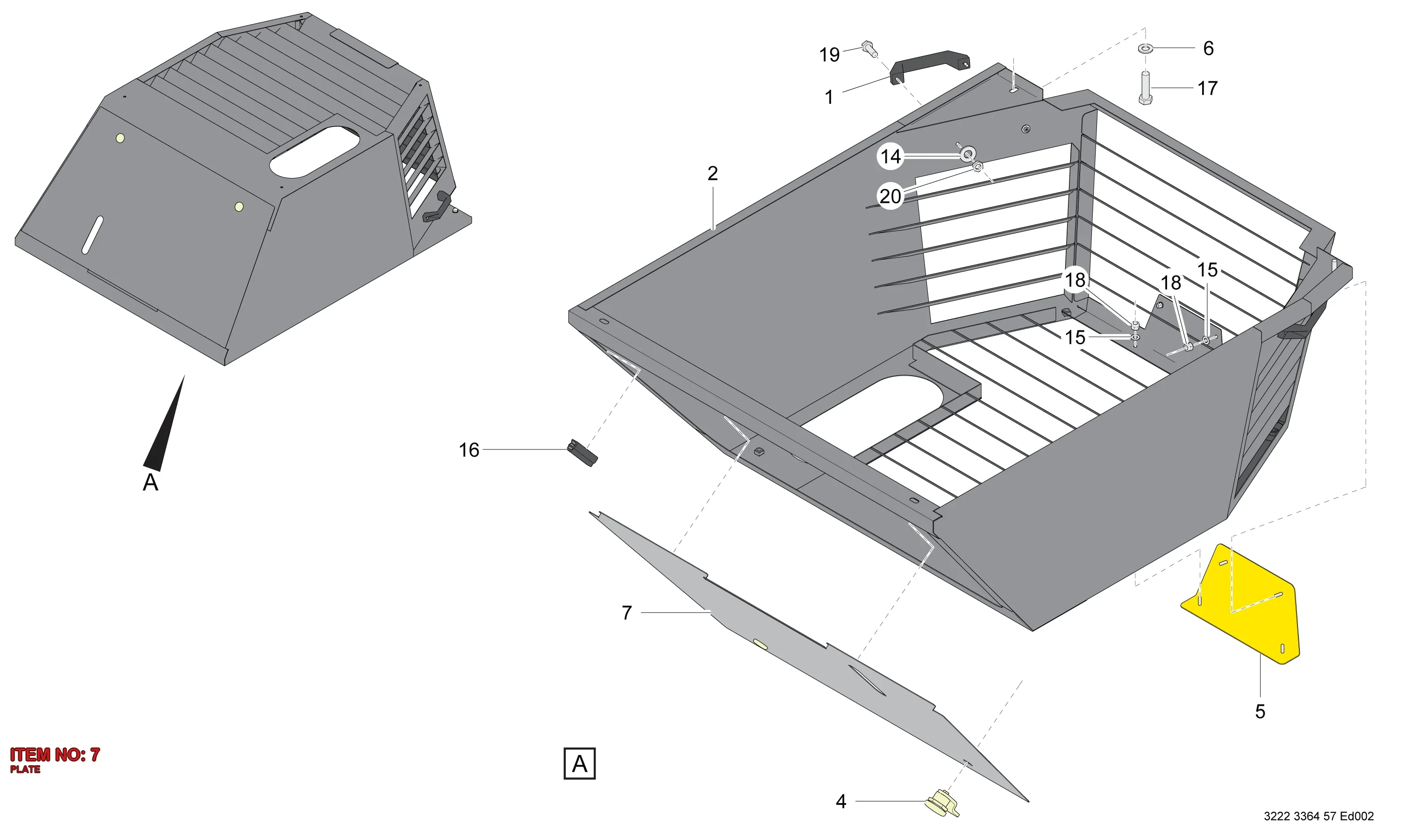 3222 3367 36 PLATE - Technical Drawing