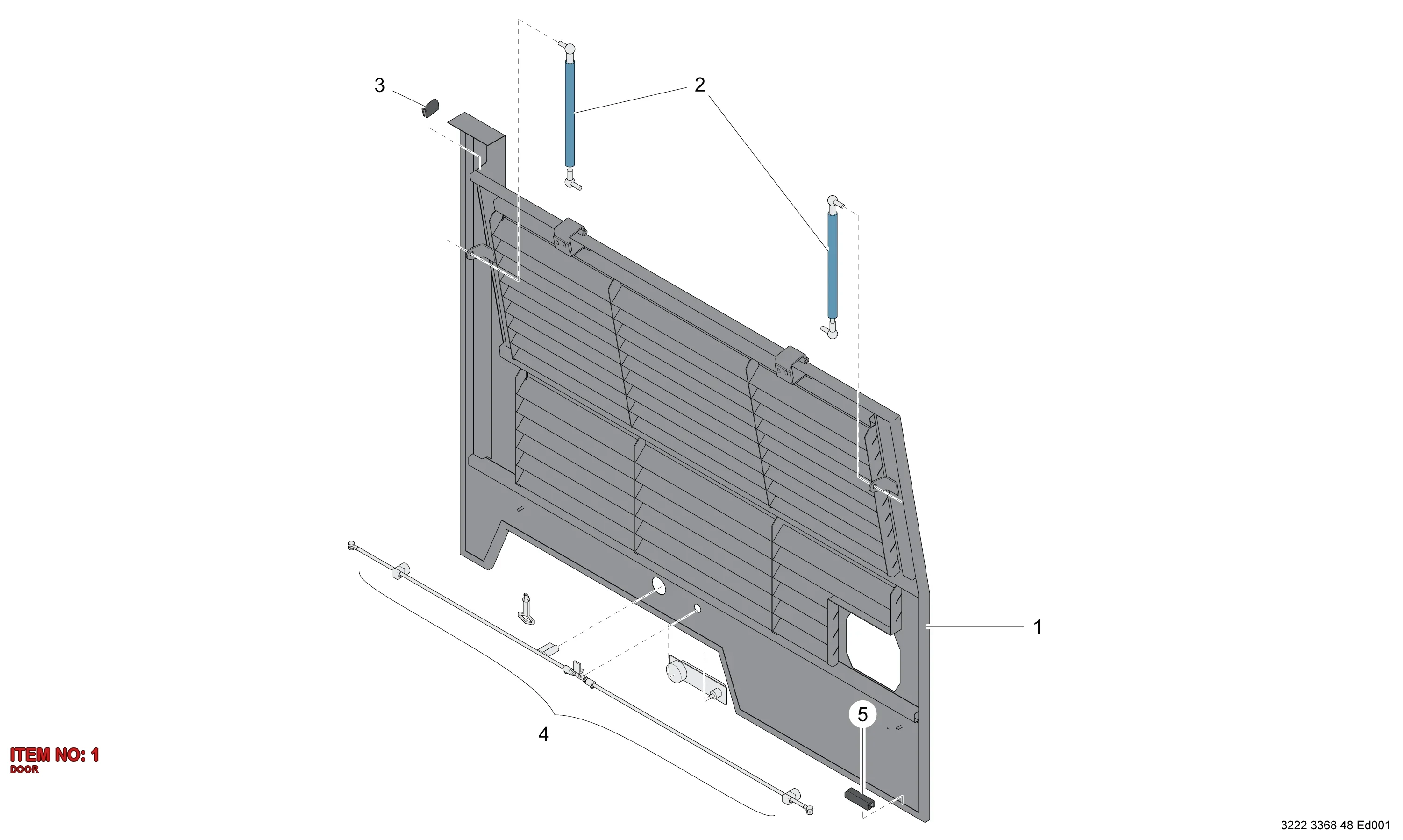3222 3367 91 DOOR - Technical Drawing
