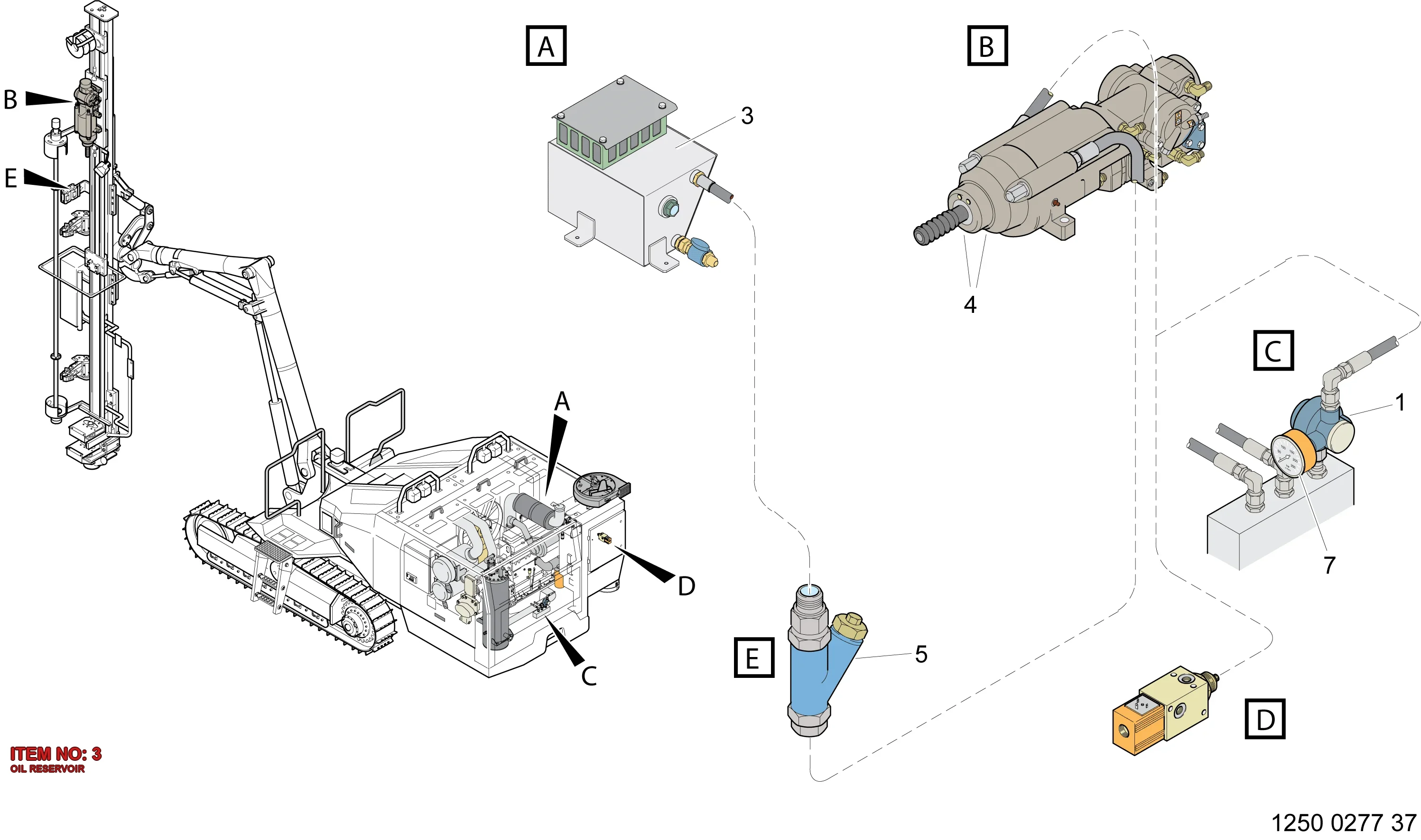 3222 3372 86 OIL RESERVOIR - Technical Drawing