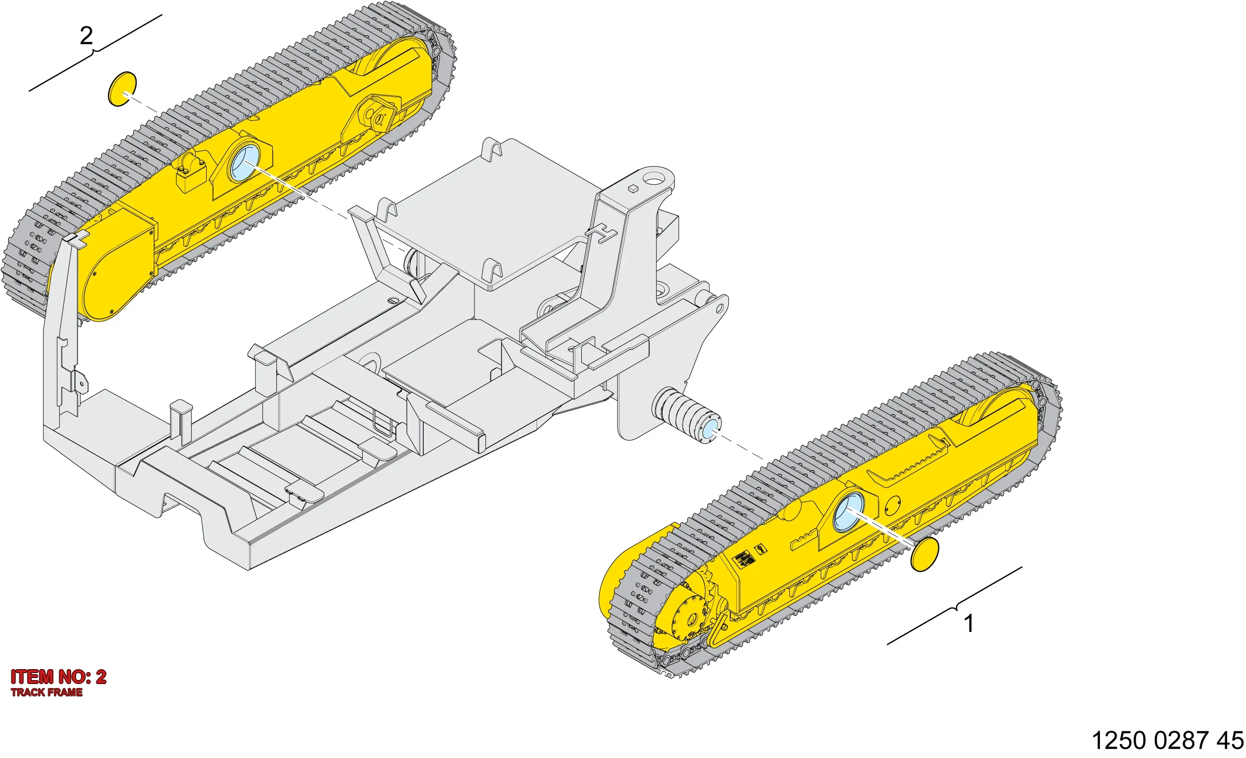 3222 3374 31 TRACK FRAME - Technical Drawing