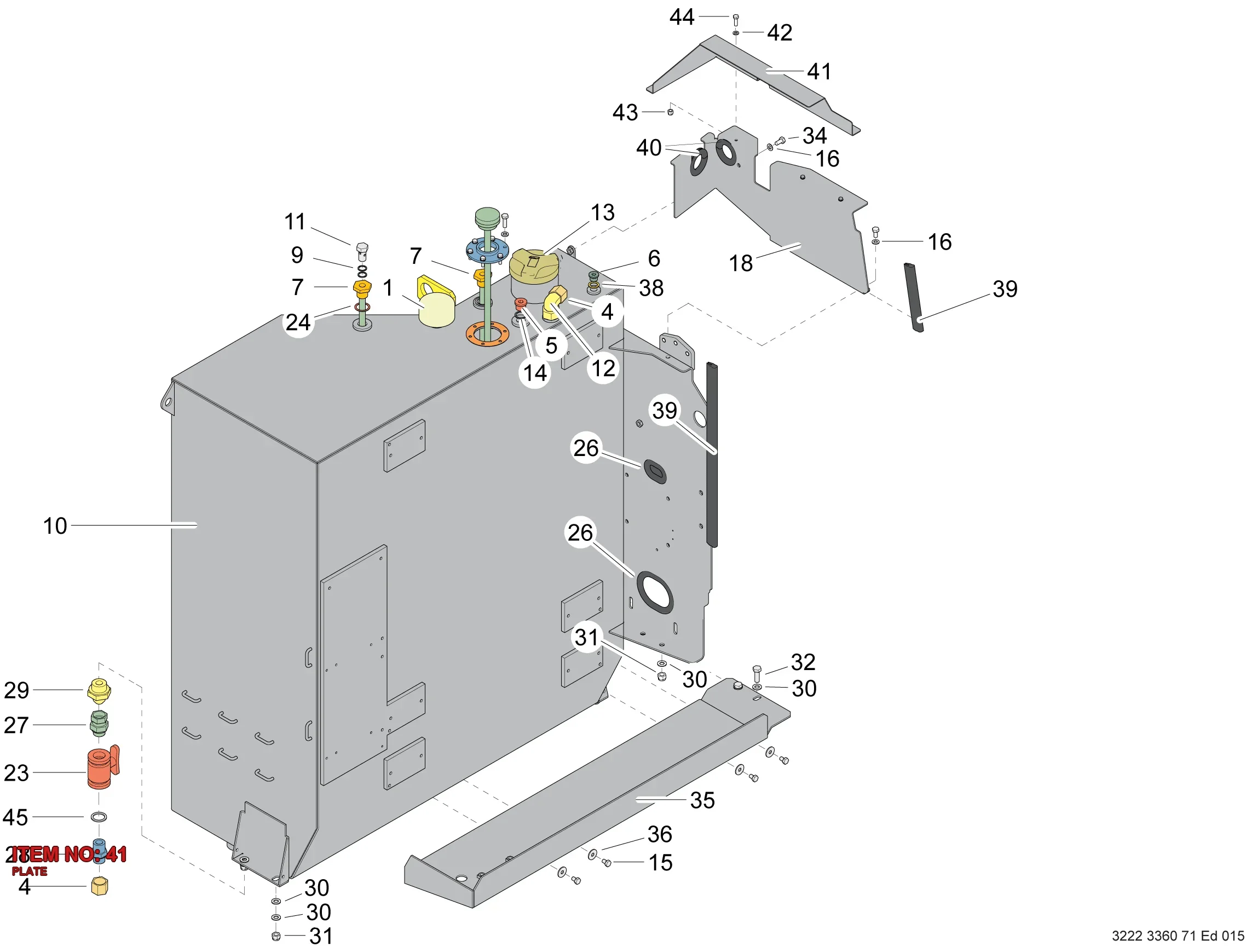 3222 3374 83 PLATE - Technical Drawing