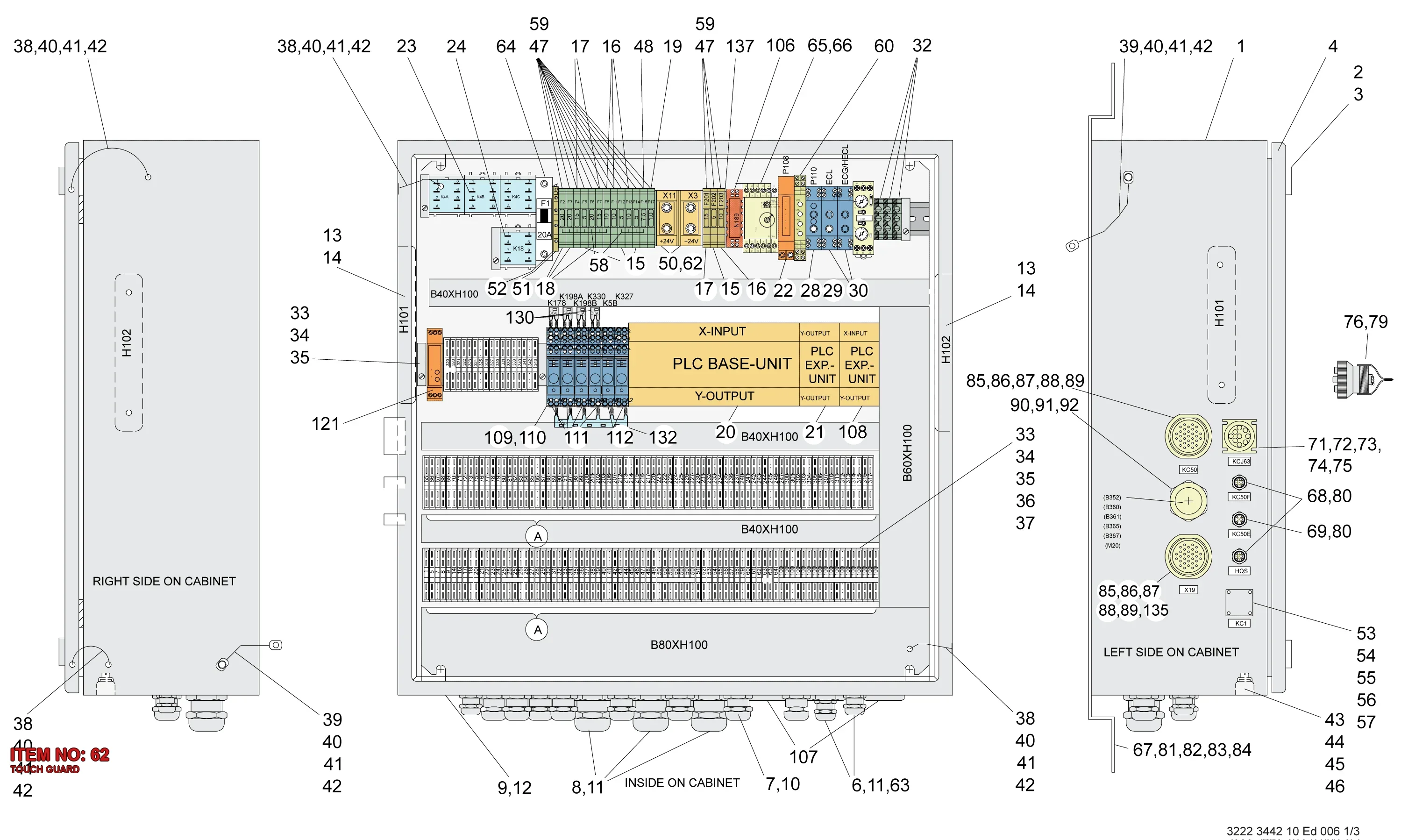 3222 3375 27 TOUCH GUARD - Technical Drawing