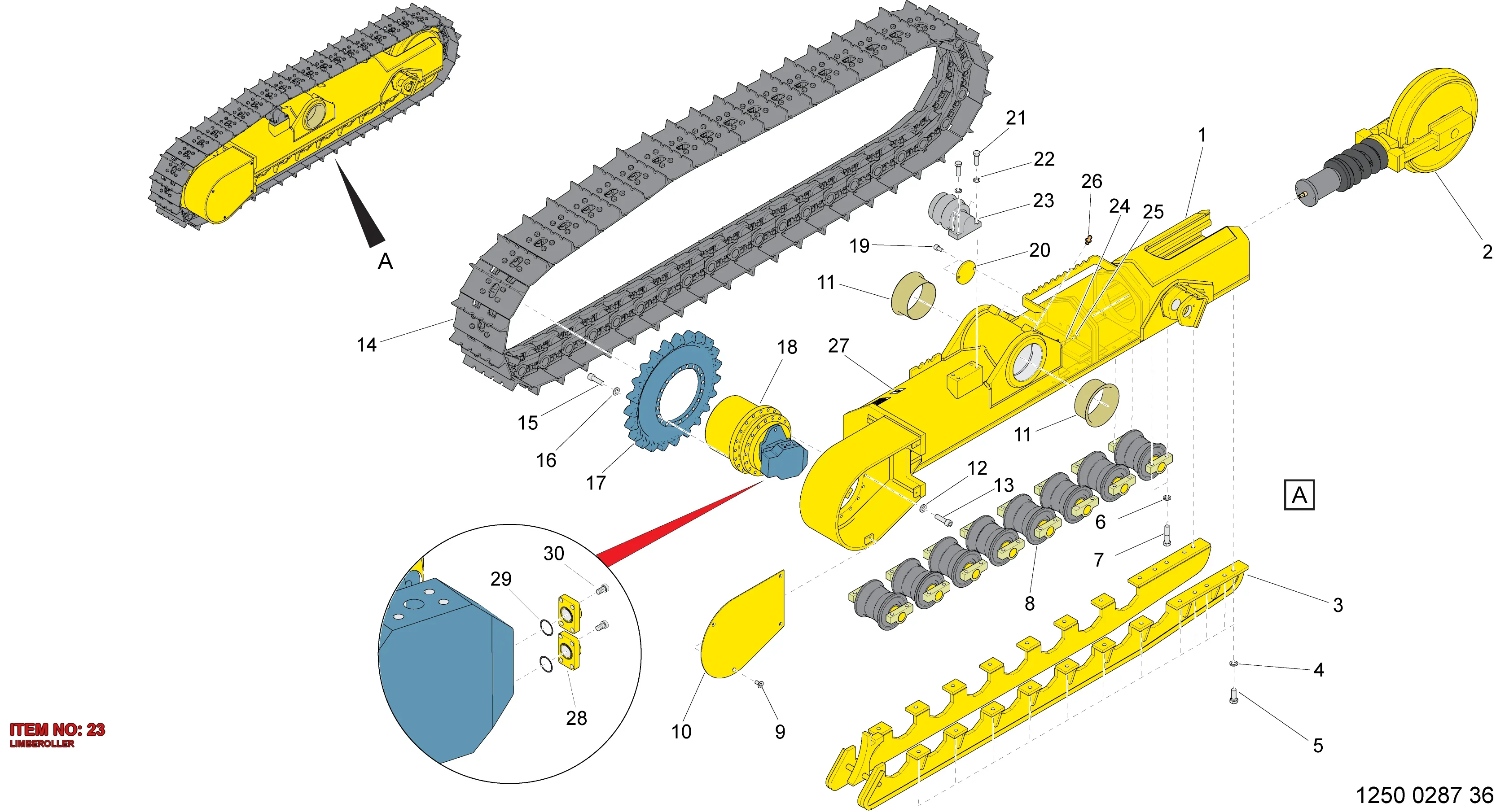 3222 3384 84 LIMBEROLLER - Technical Drawing