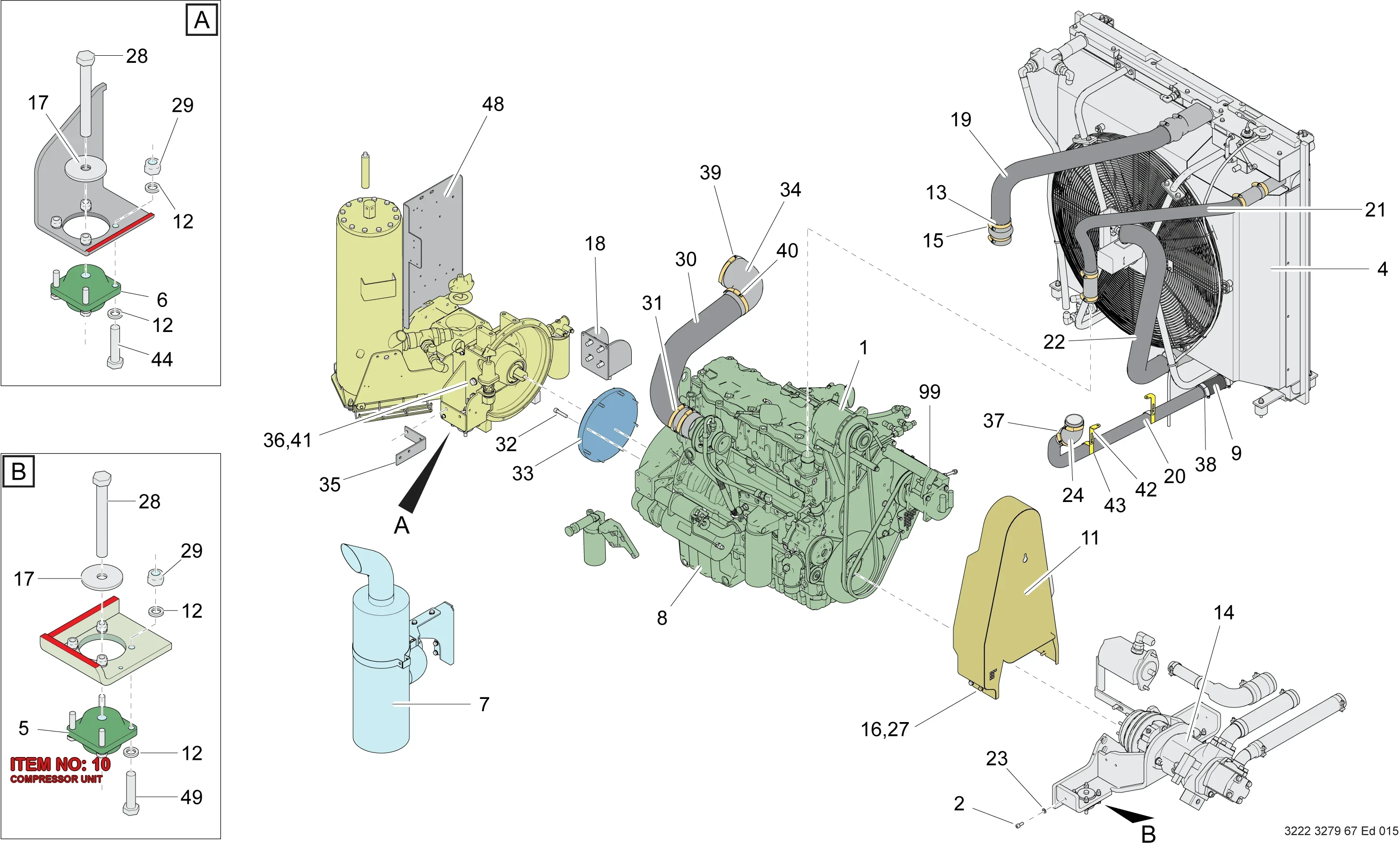 3222 3385 82 COMPRESSOR UNIT - Technical Drawing