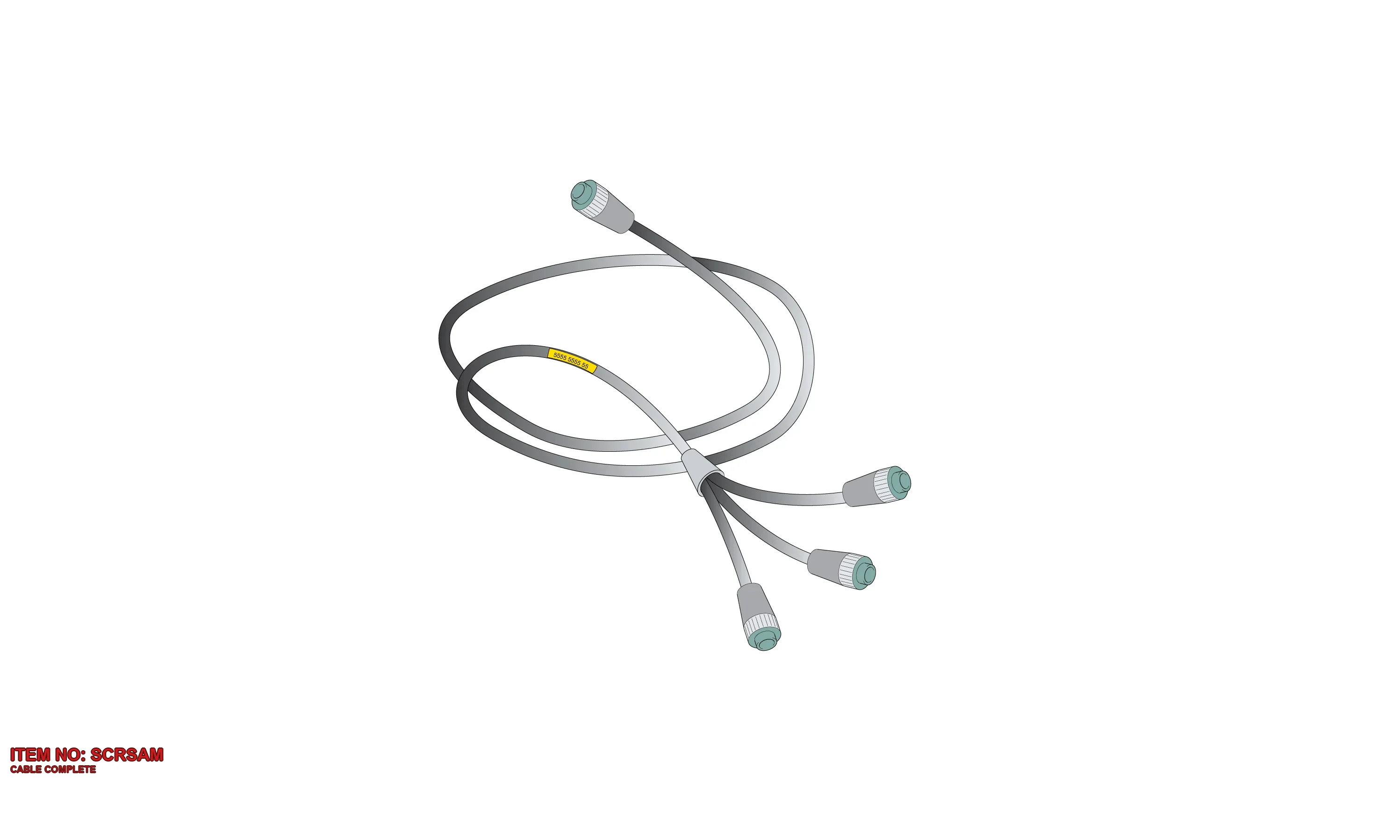 3222 3385 93 CABLE COMPLETE - Technical Drawing