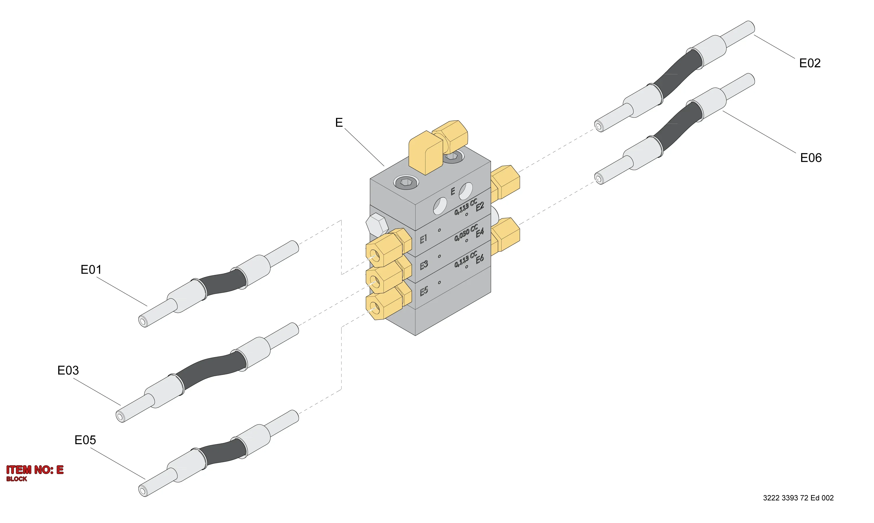 3222 3393 69 BLOCK - Technical Drawing