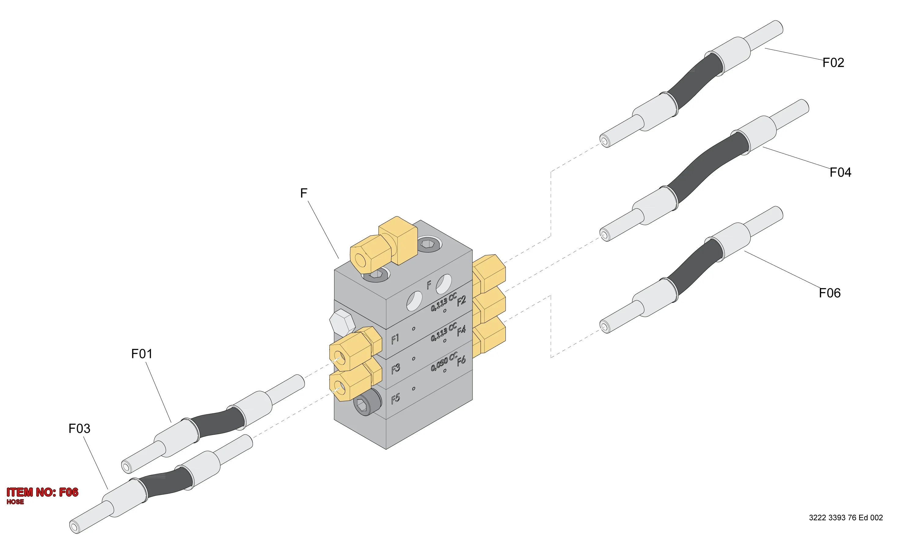 3222 3393 79 HOSE - Technical Drawing