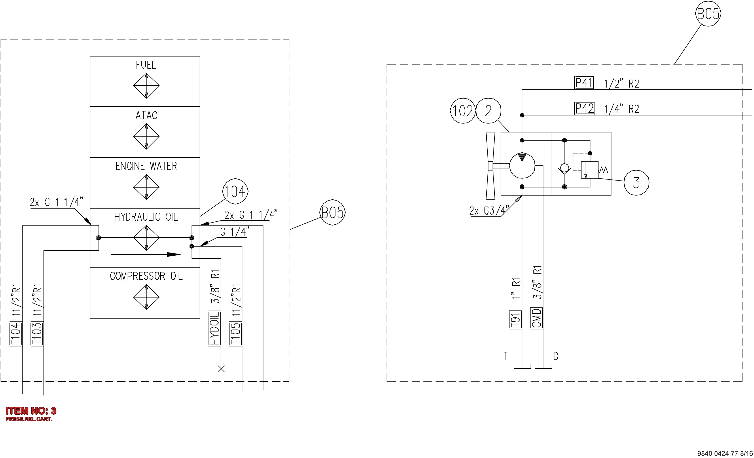 3222 3411 43 PRESS.REL.CART. - Technical Drawing