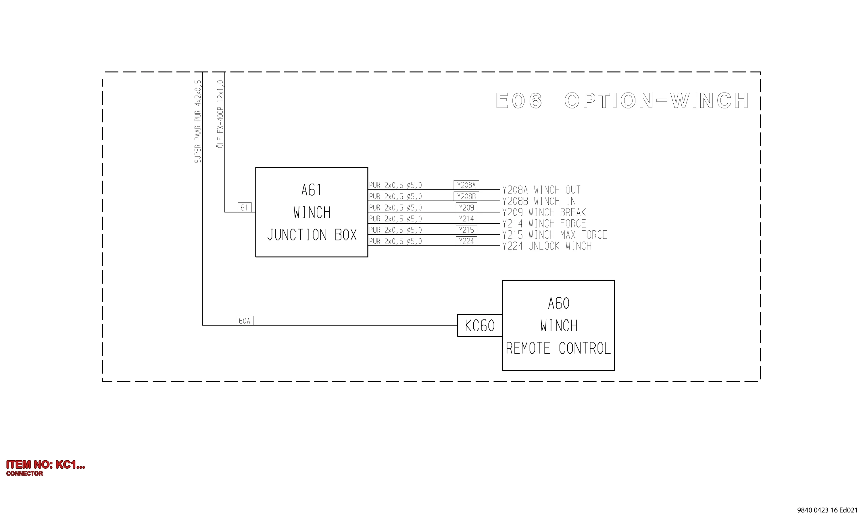 3222 3412 14 CONNECTOR - Technical Drawing