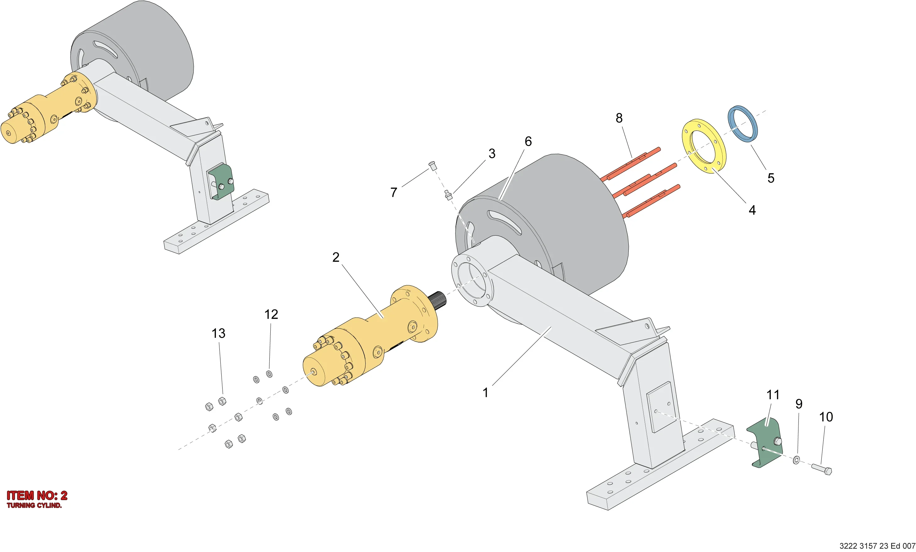 3222 3416 62 TURNING CYLIND. - Technical Drawing