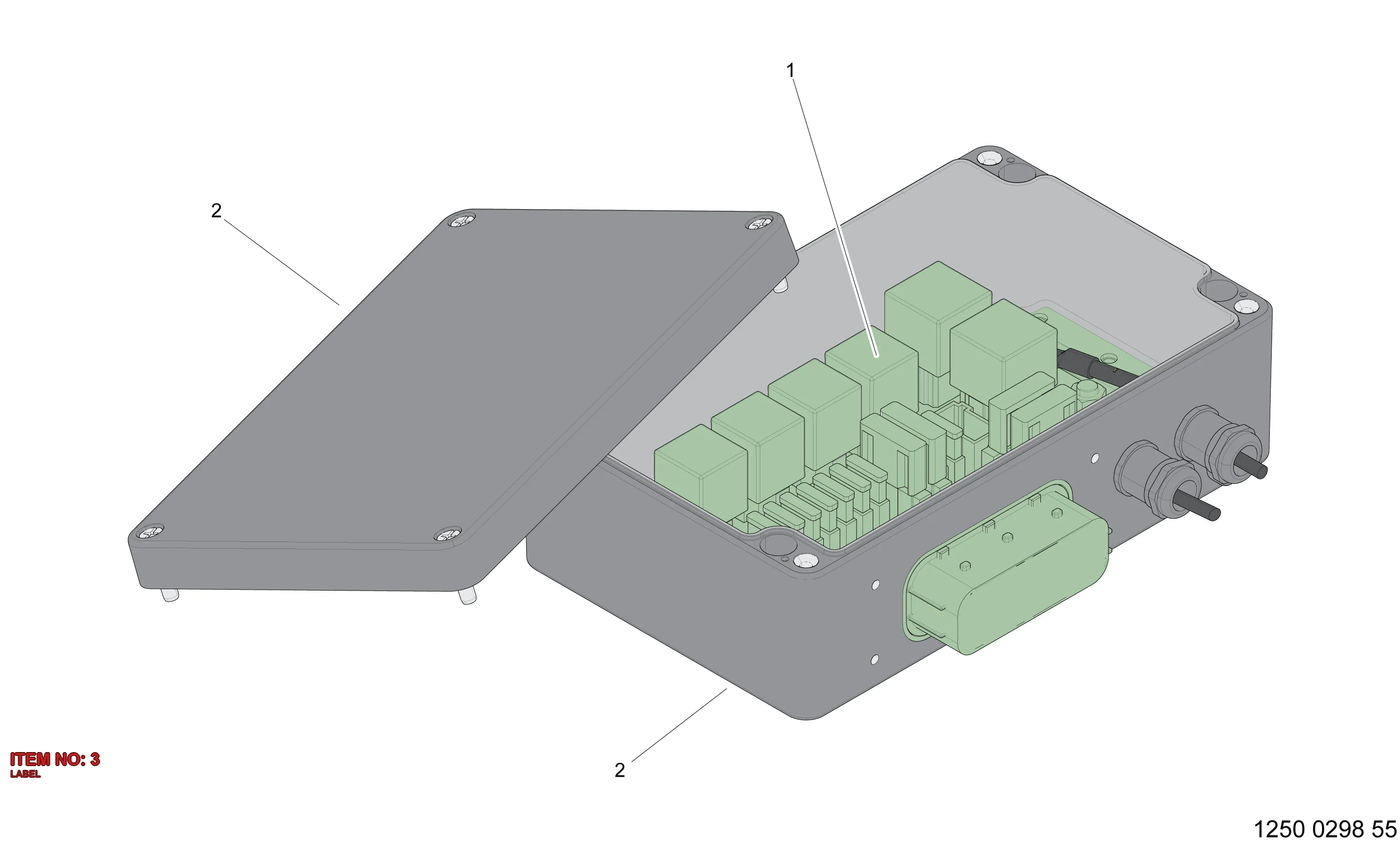 3222 3418 29 LABEL - Technical Drawing