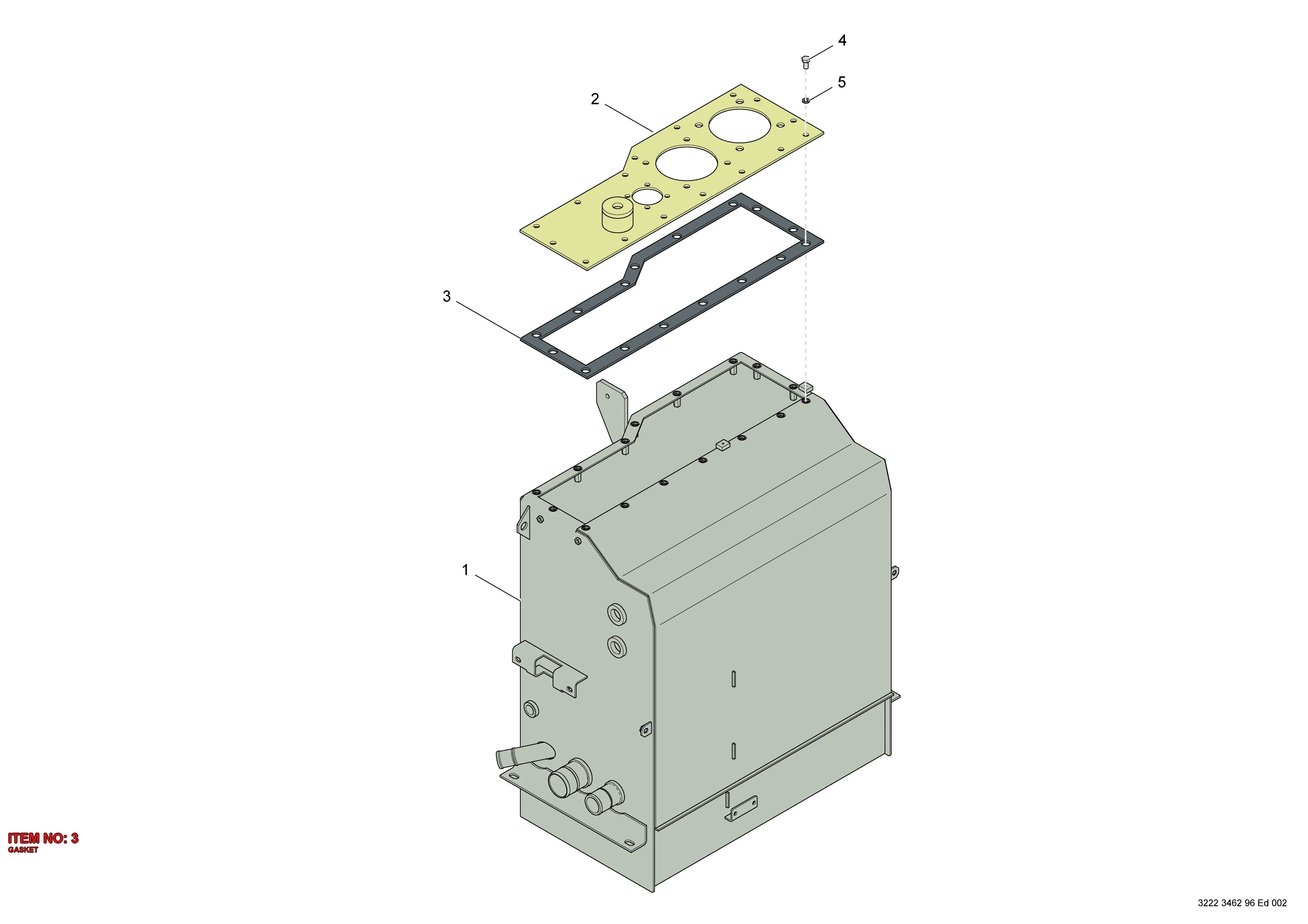 3222 3420 88 GASKET - Technical Drawing