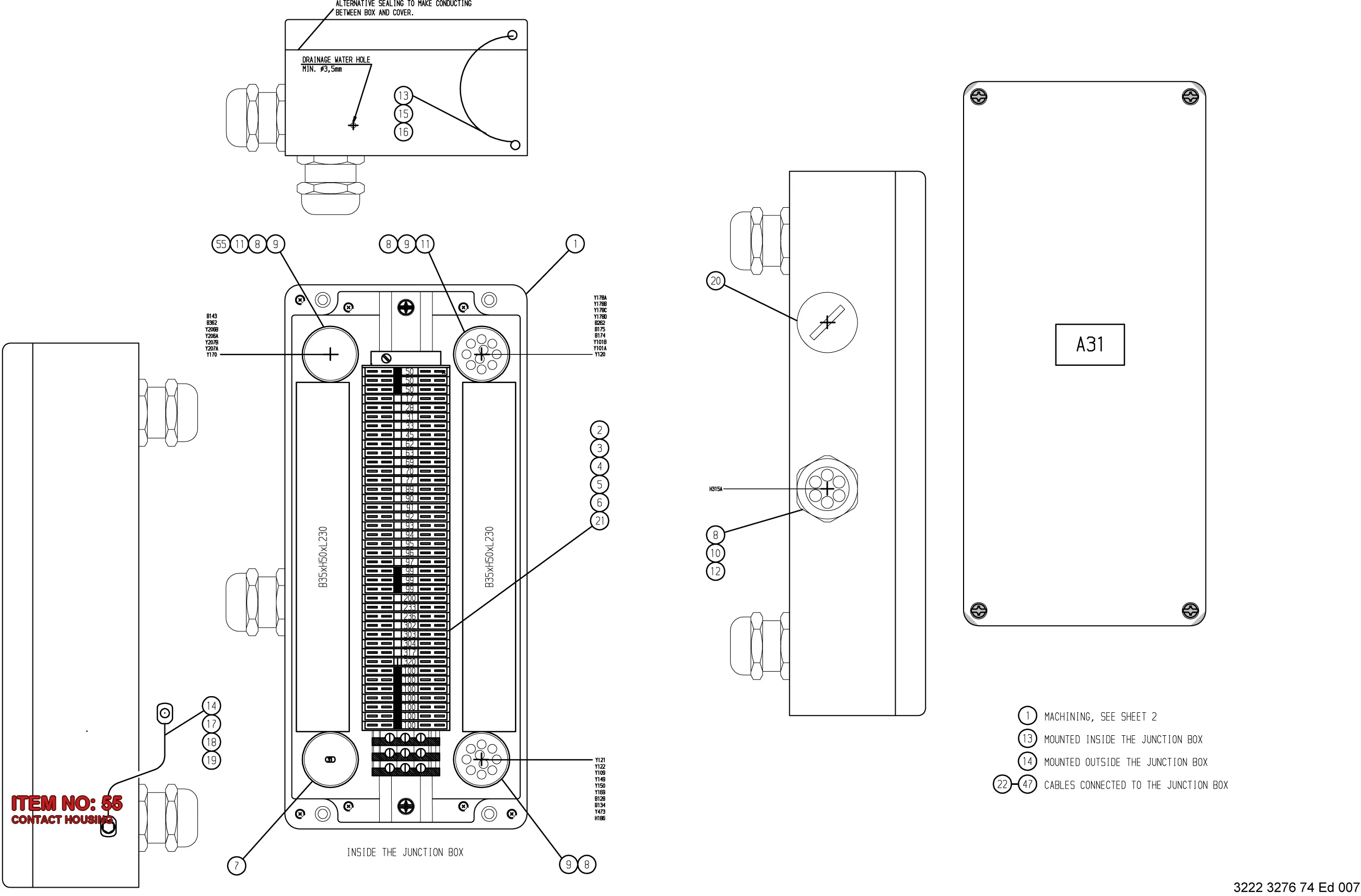 3222 3421 06 CONTACT HOUSING - Technical Drawing