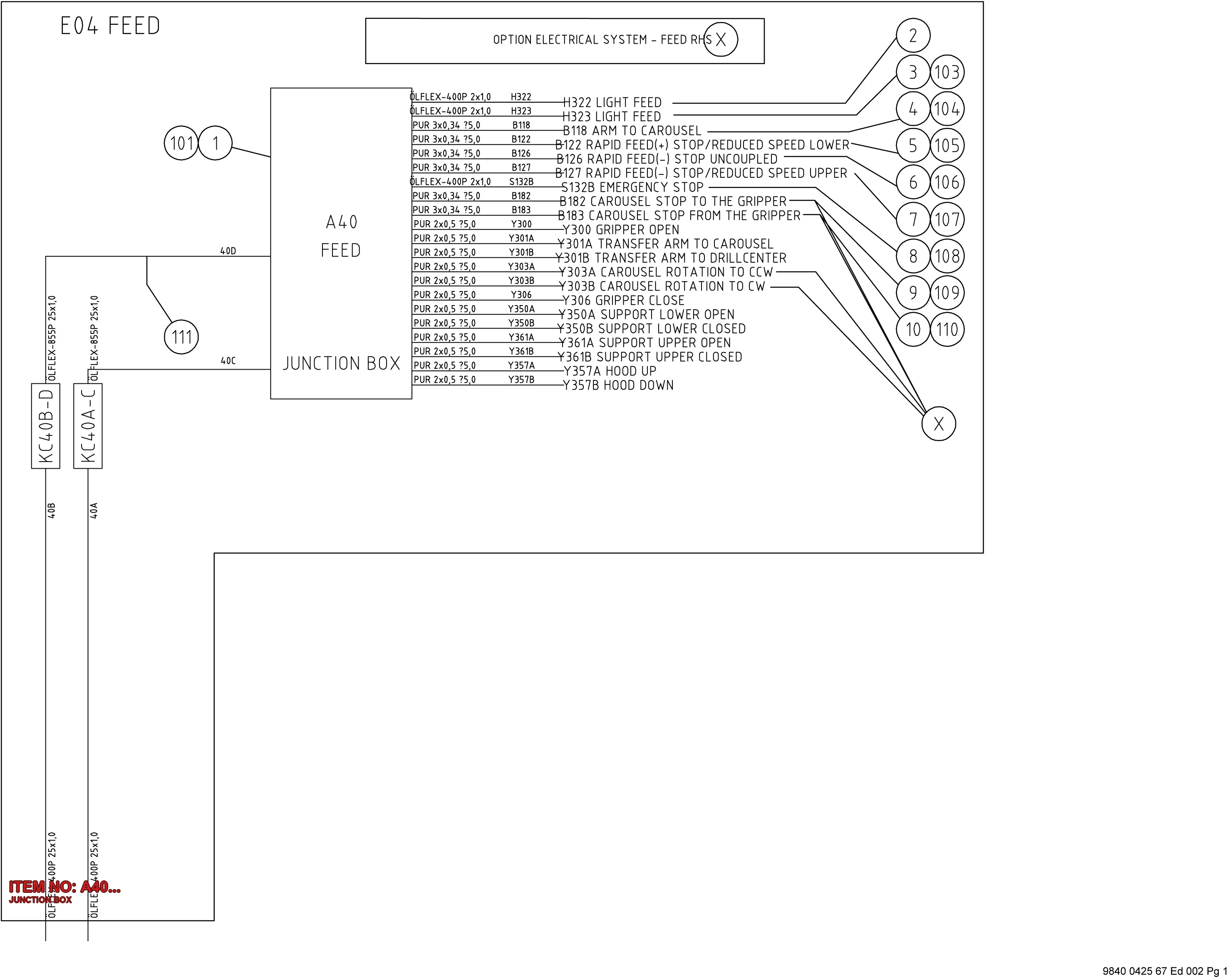 3222 3426 99 JUNCTION BOX - Technical Drawing