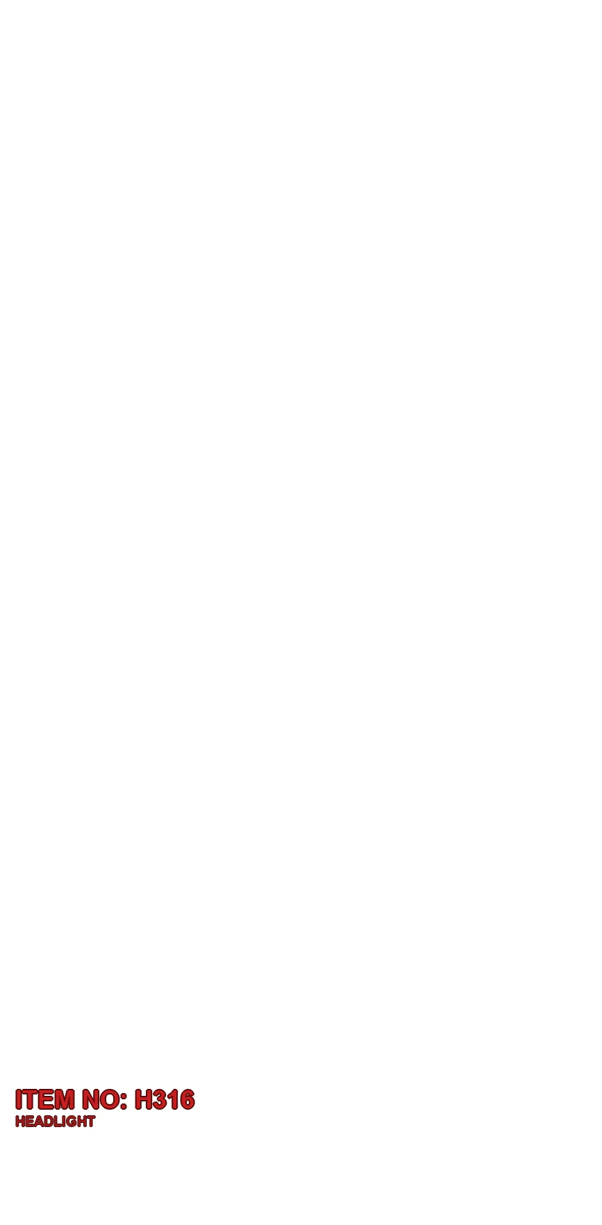3222 3430 20 HEADLIGHT - Technical Drawing