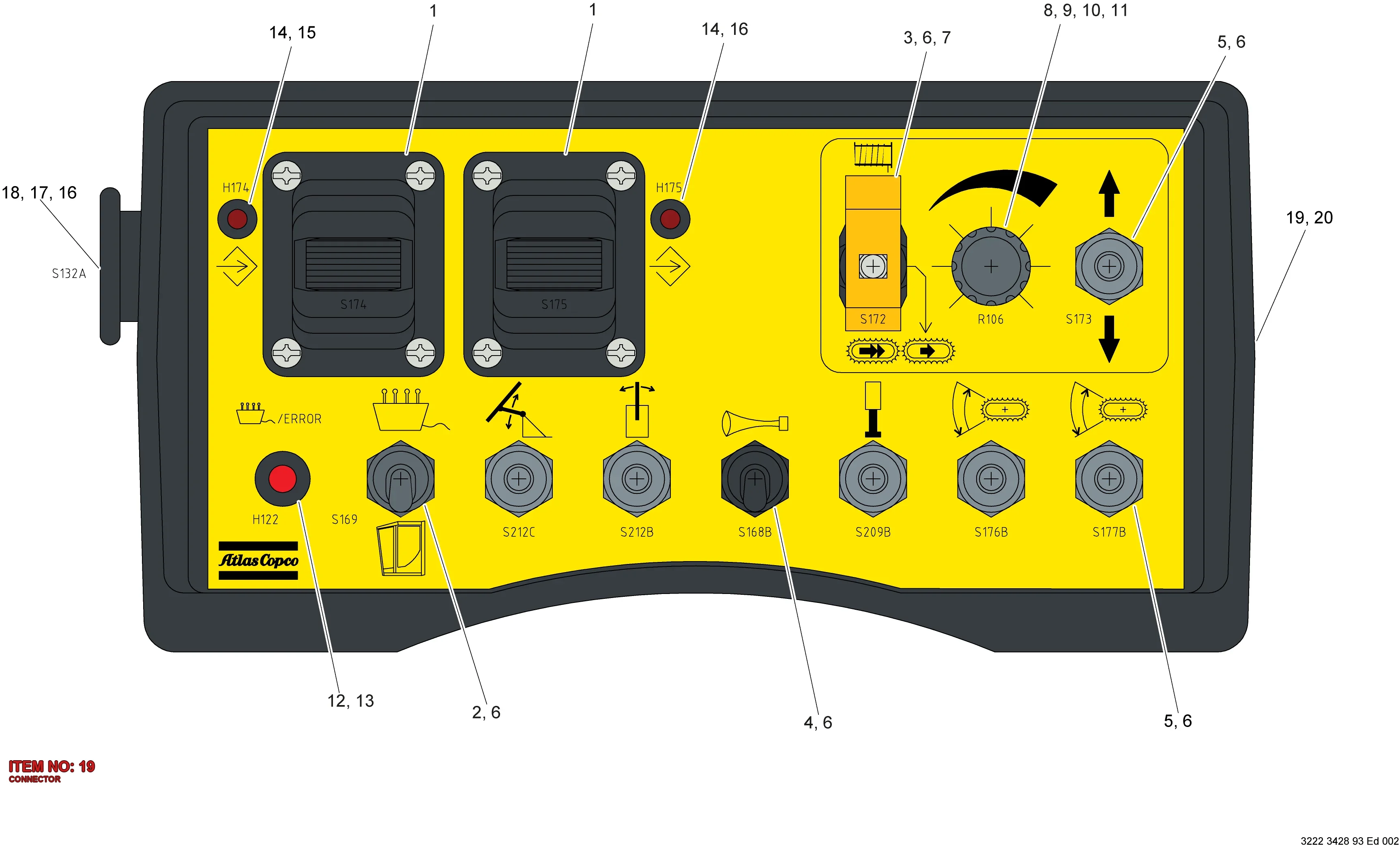 3222 3430 87 CONNECTOR - Technical Drawing