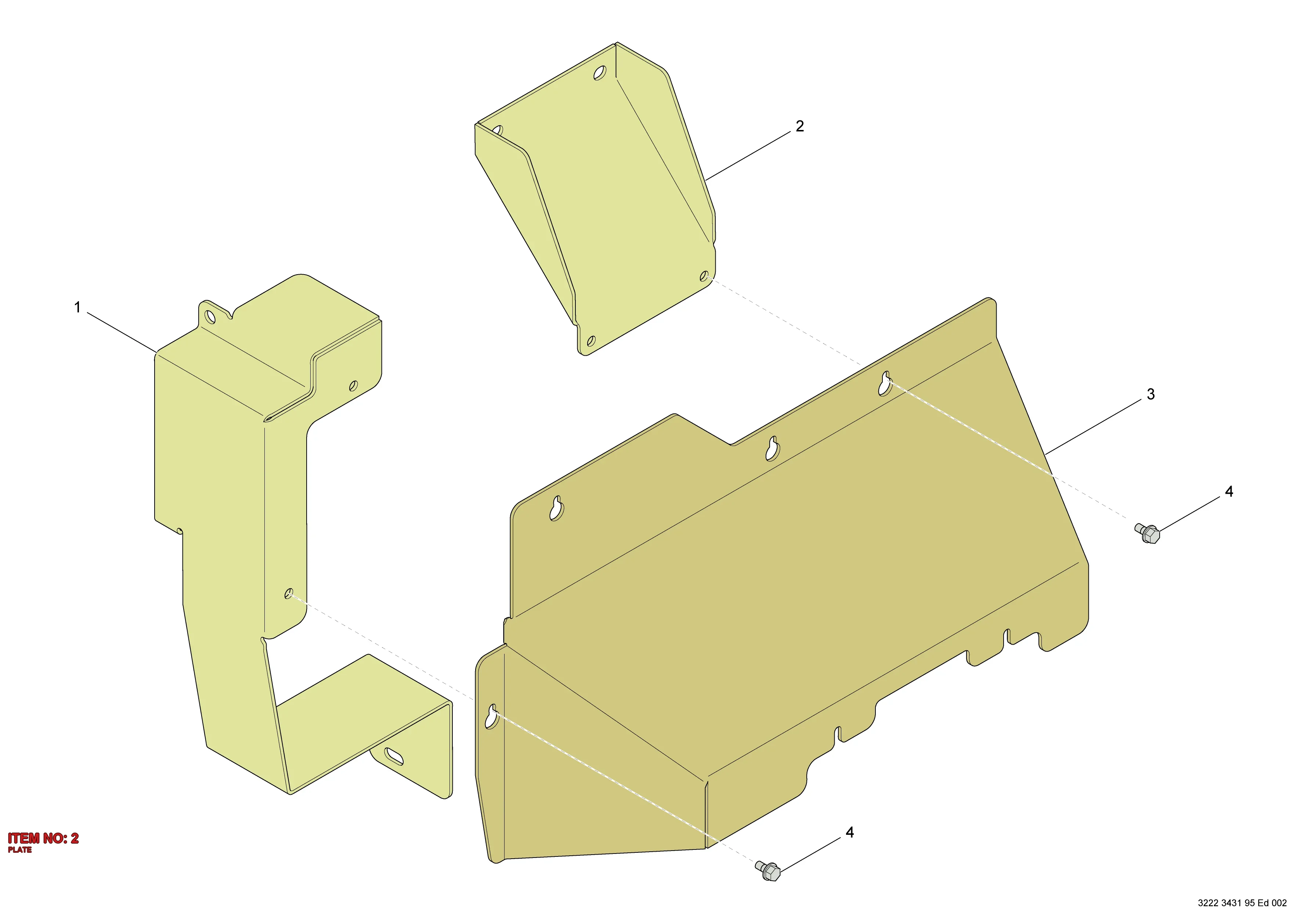 3222 3431 97 PLATE - Technical Drawing