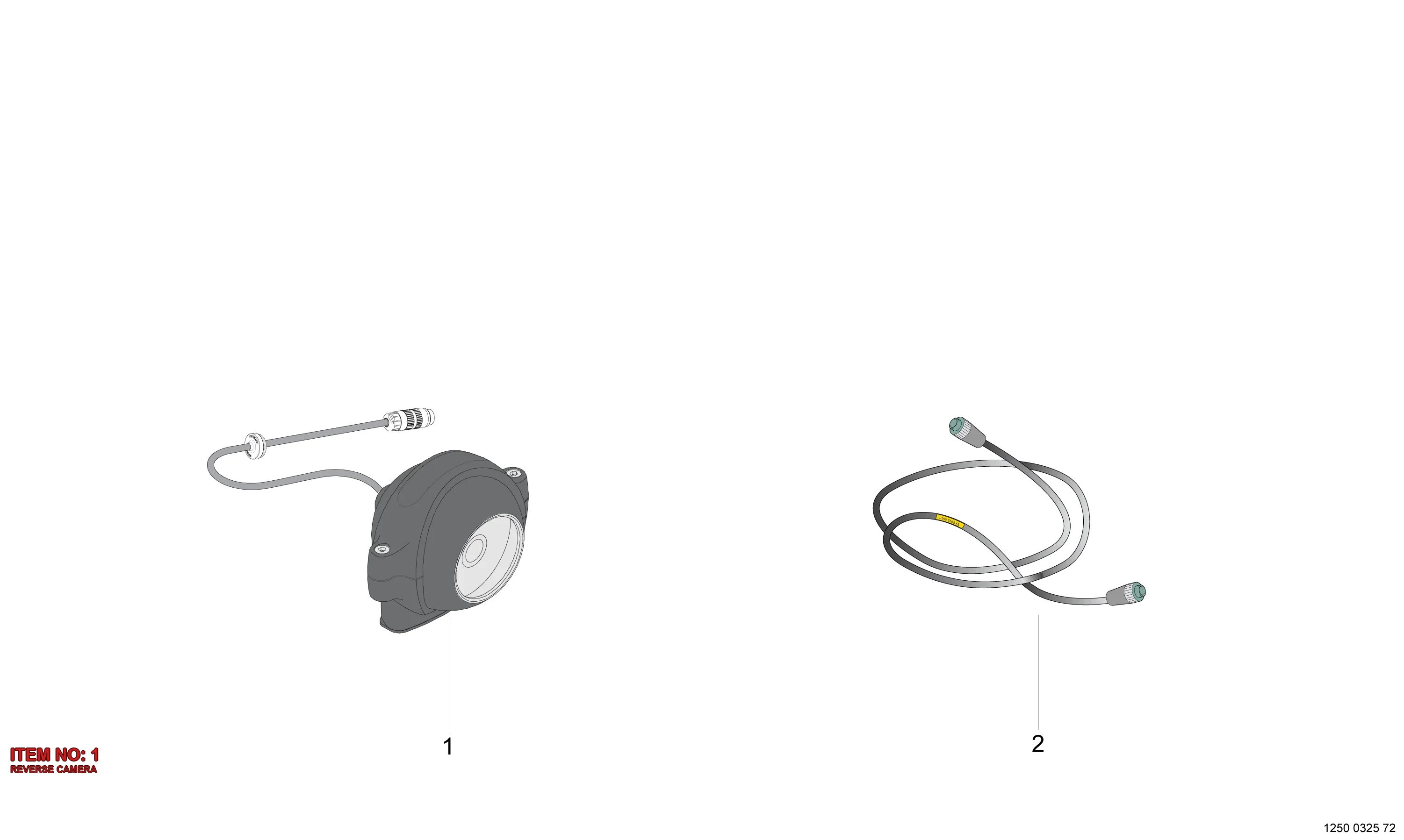 3222 3433 30 REVERSE CAMERA - Technical Drawing