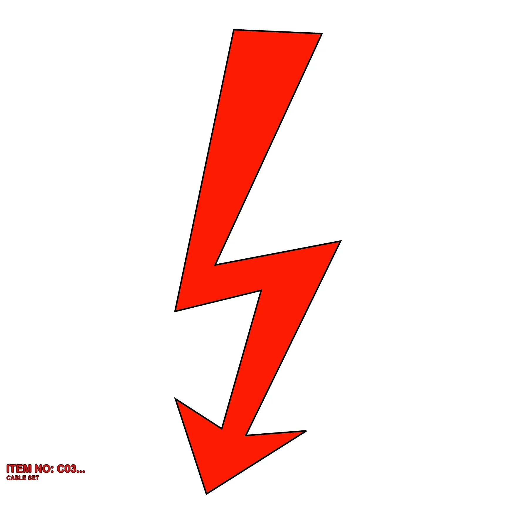 3222 3443 33 CABLE SET - Technical Drawing