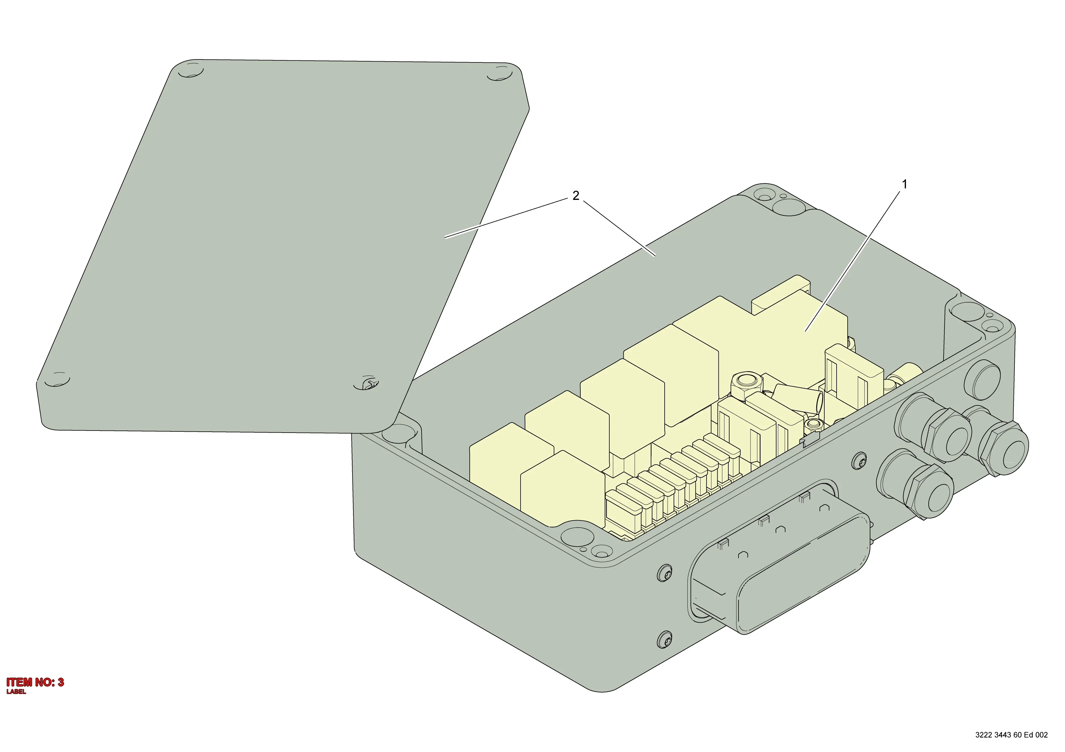 3222 3445 03 LABEL - Technical Drawing