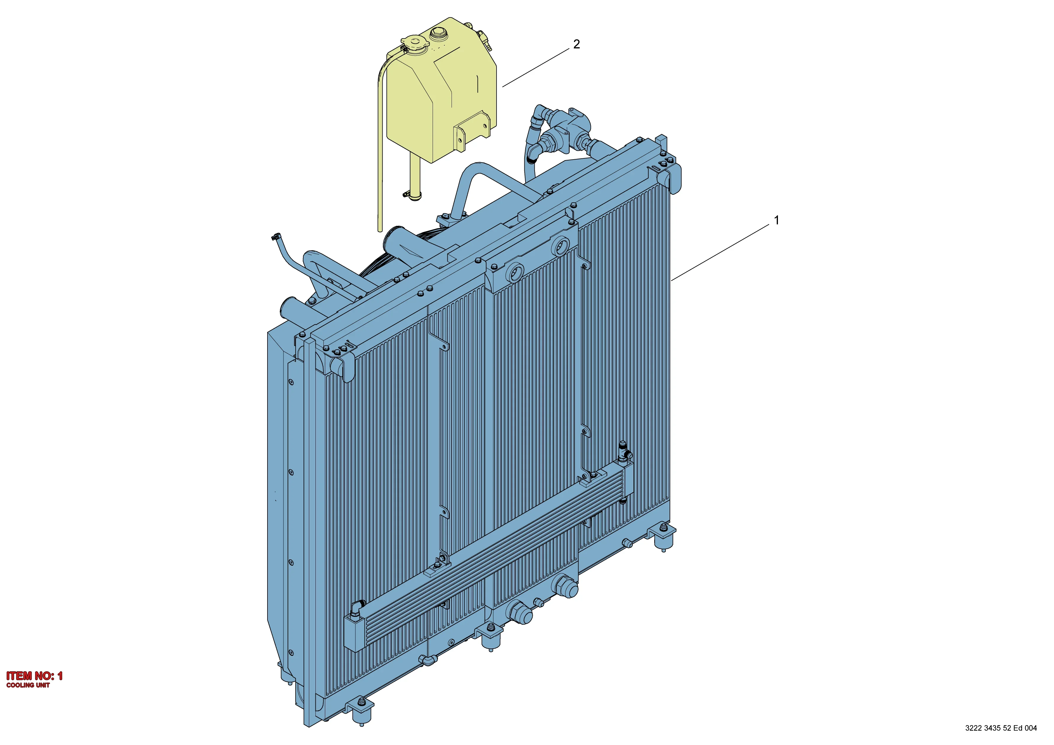 3222 3447 86 COOLING UNIT - Technical Drawing