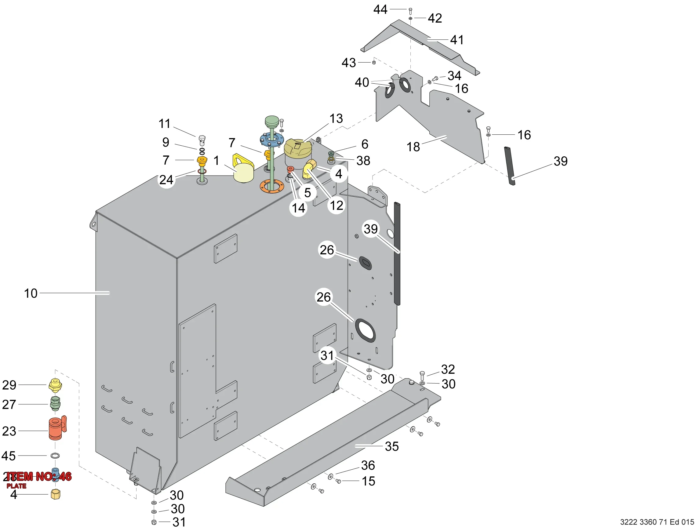 3222 3455 52 PLATE - Technical Drawing