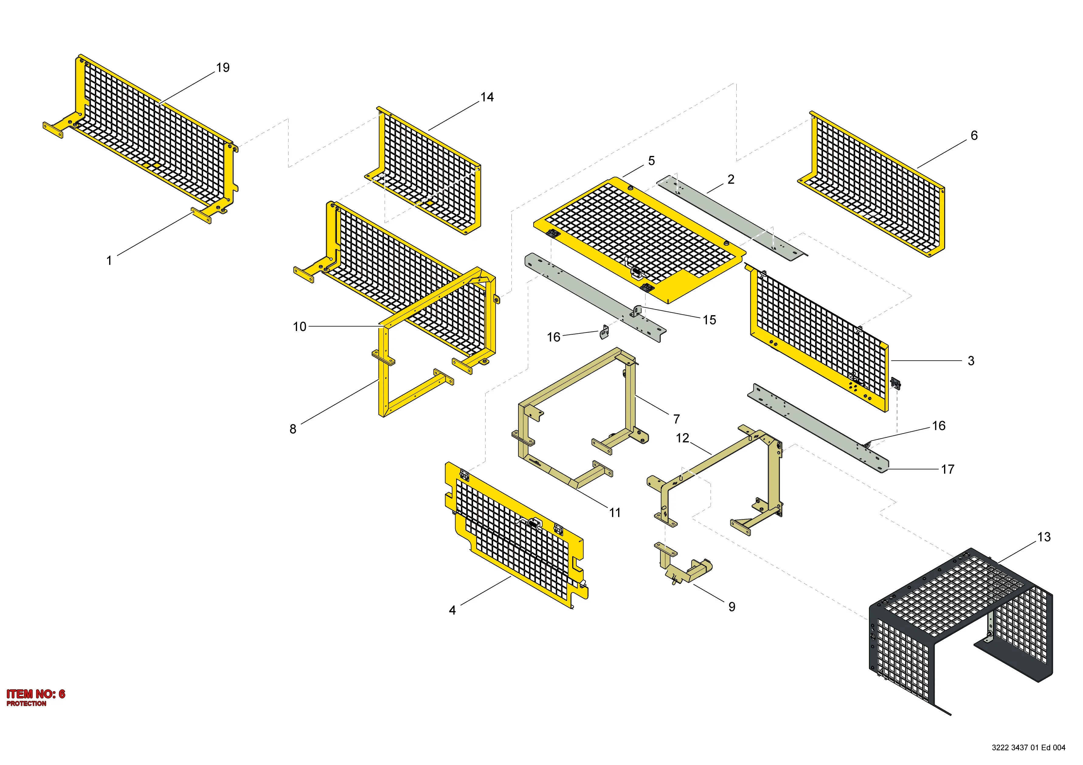 3222 3475 84 PROTECTION - Technical Drawing