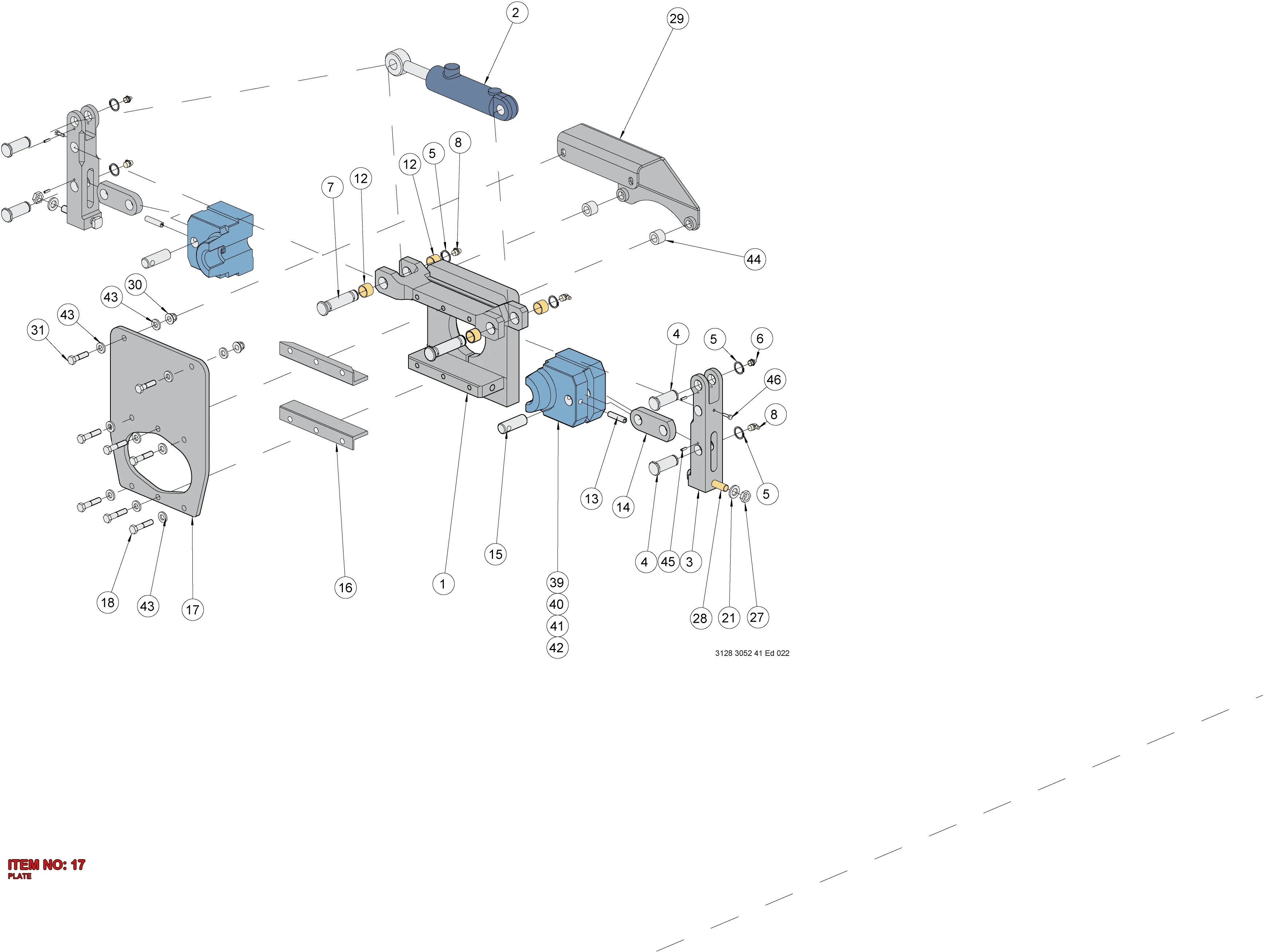 3222 3478 71 PLATE - Technical Drawing