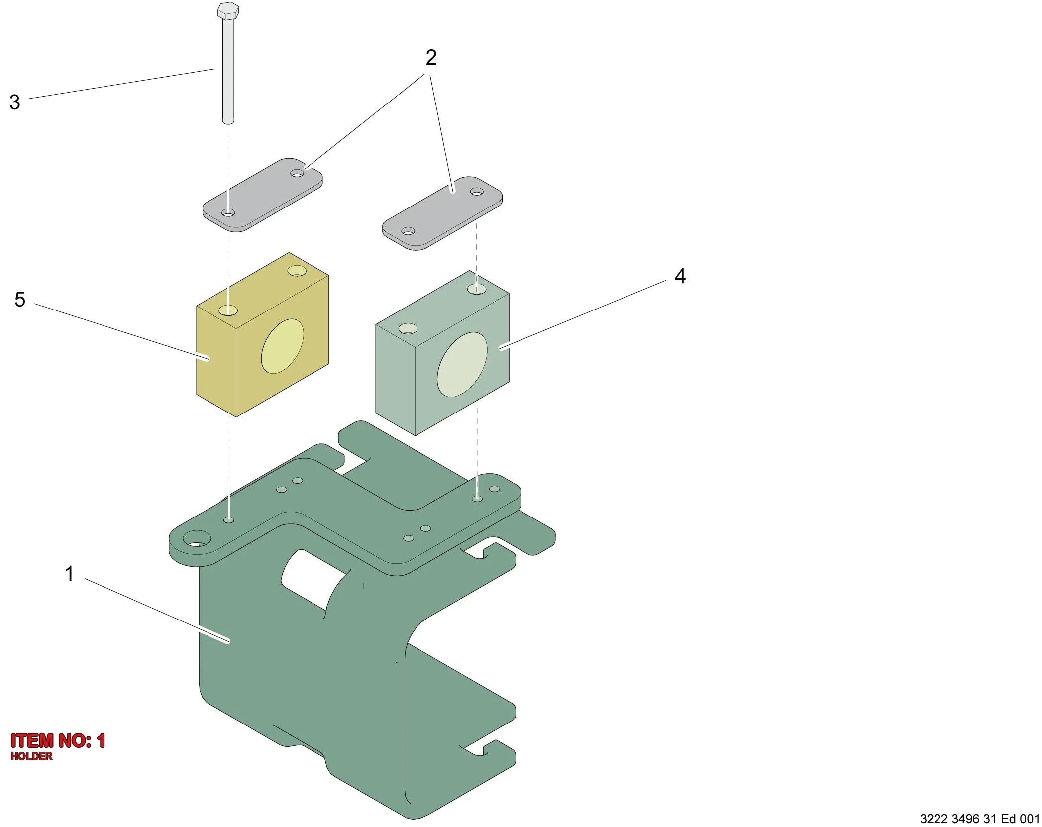 3222 3480 66 HOLDER - Technical Drawing