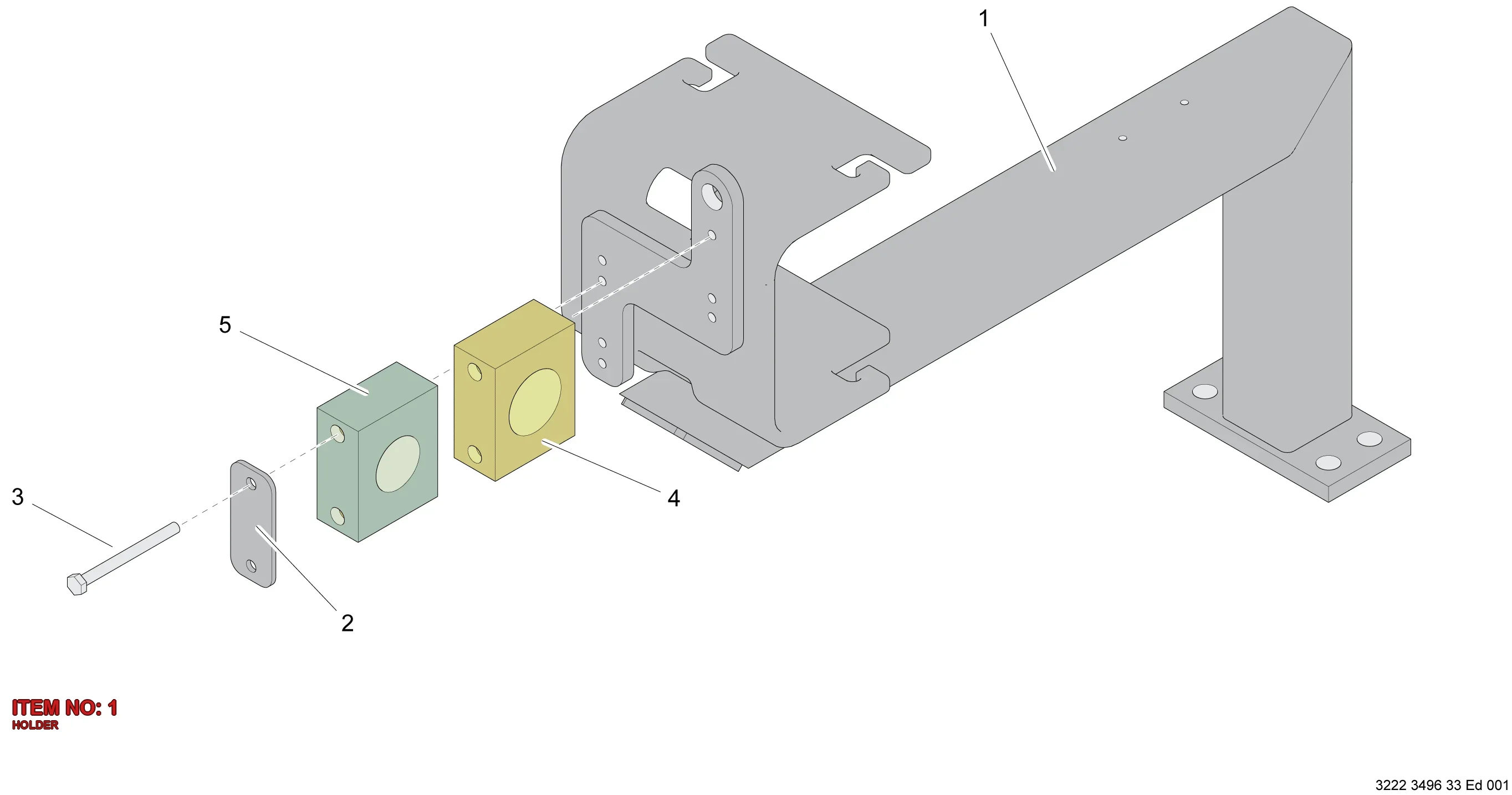 3222 3480 68 HOLDER - Technical Drawing