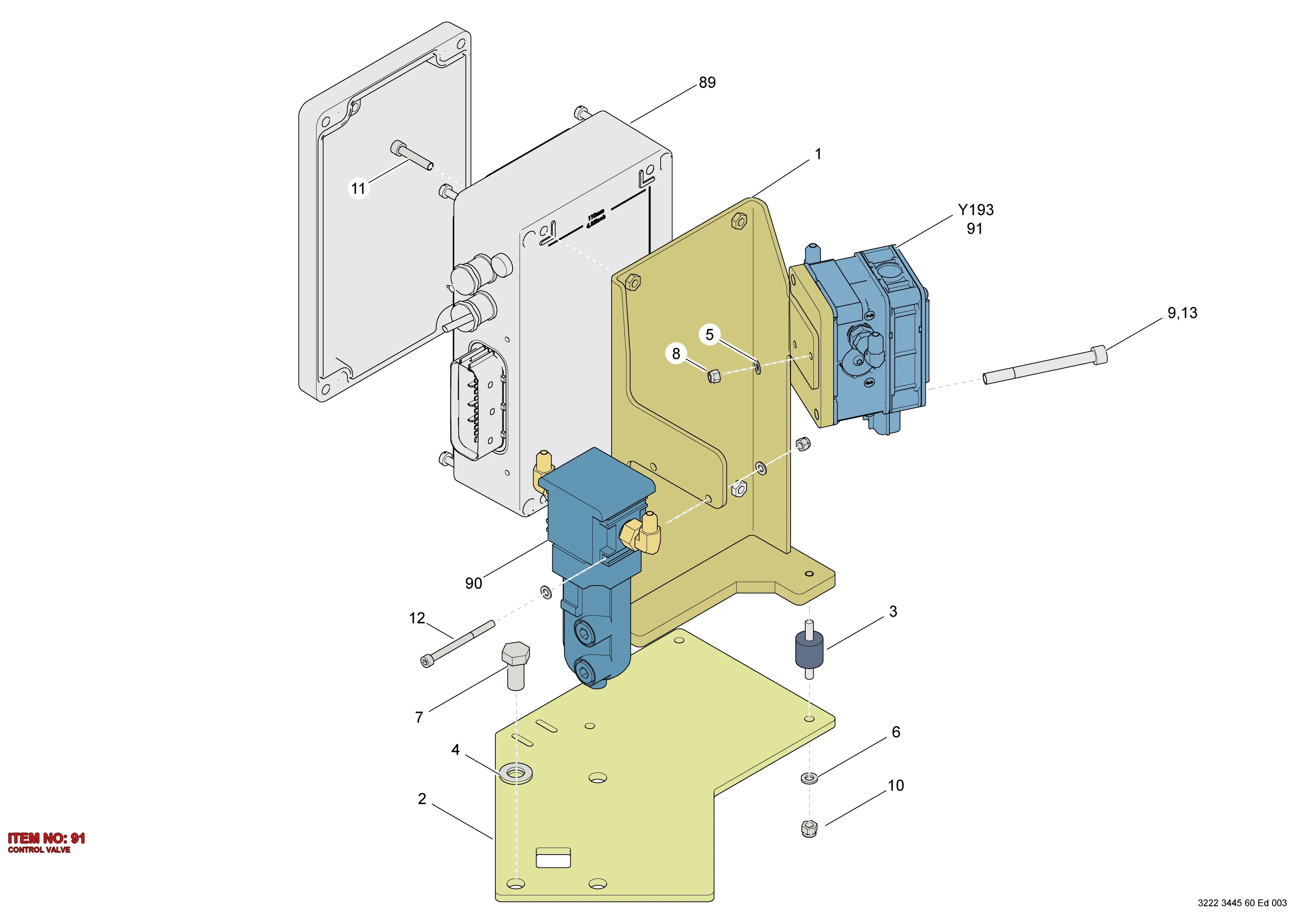 3222 3482 56 CONTROL VALVE - Technical Drawing