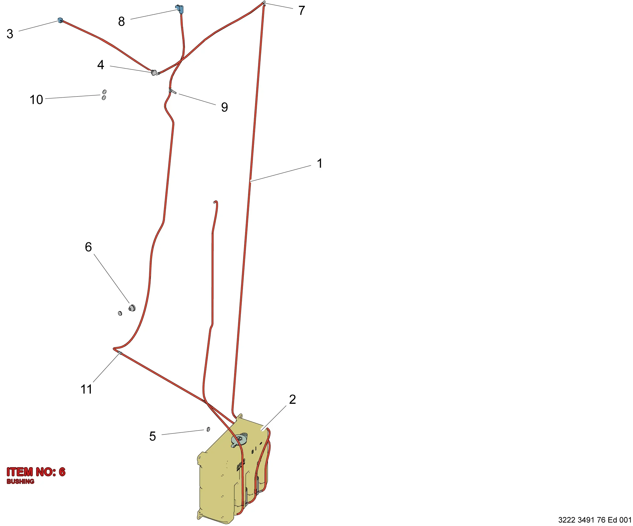 3222 3491 79 BUSHING - Technical Drawing