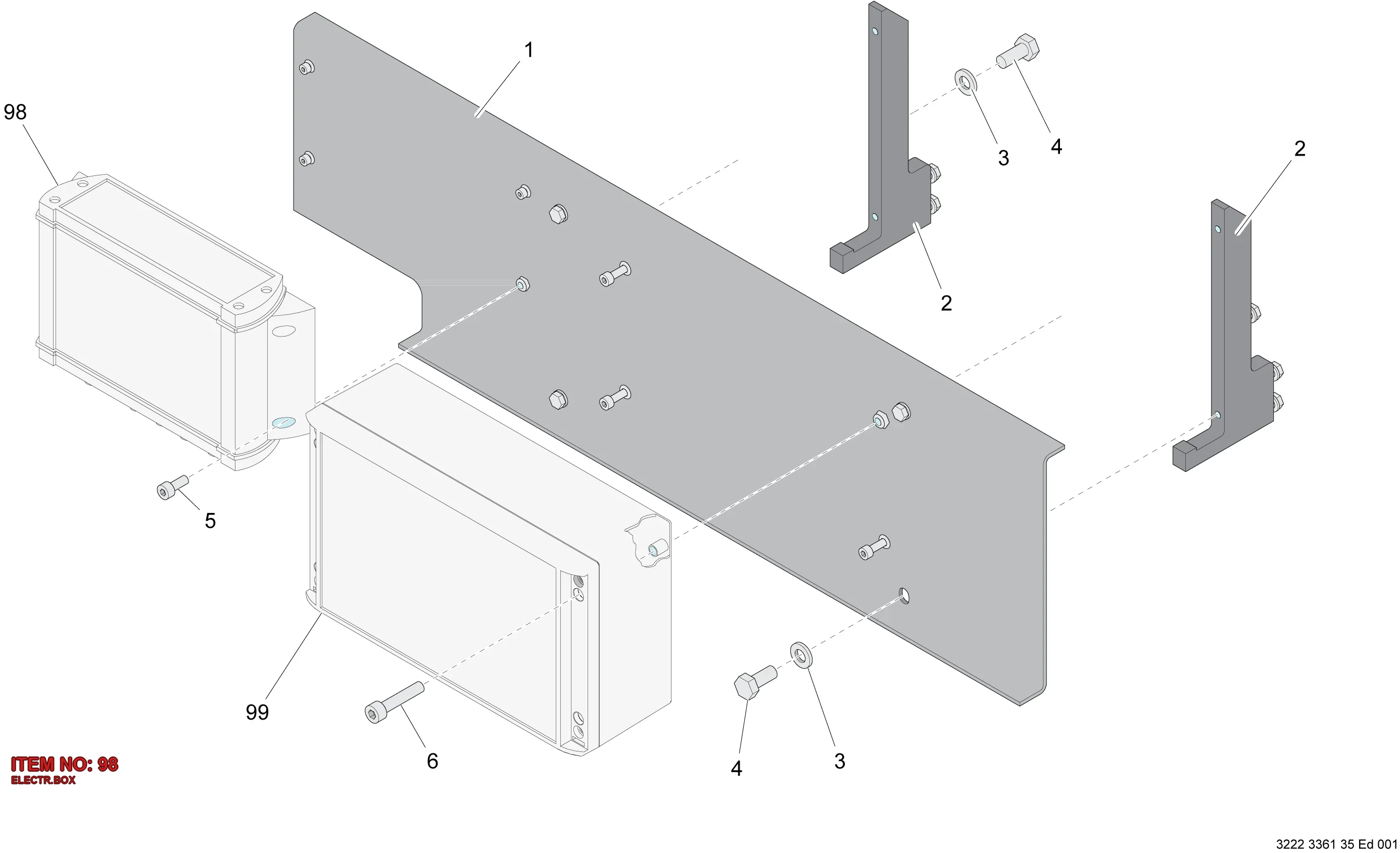 3222 3535 01 ELECTR.BOX - Technical Drawing