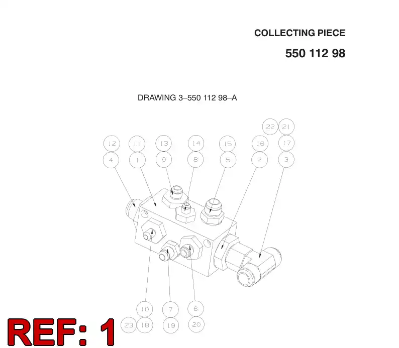 32227438 322 274 38 DISTRIBUIDOR - Sandvik Technical Drawing