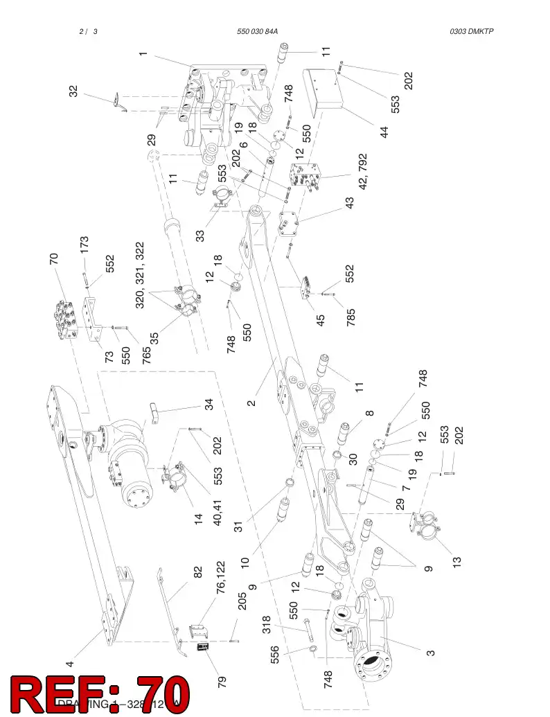 32228721 322 287 21 VALVE ASSEMBLY - Sandvik Technical Drawing