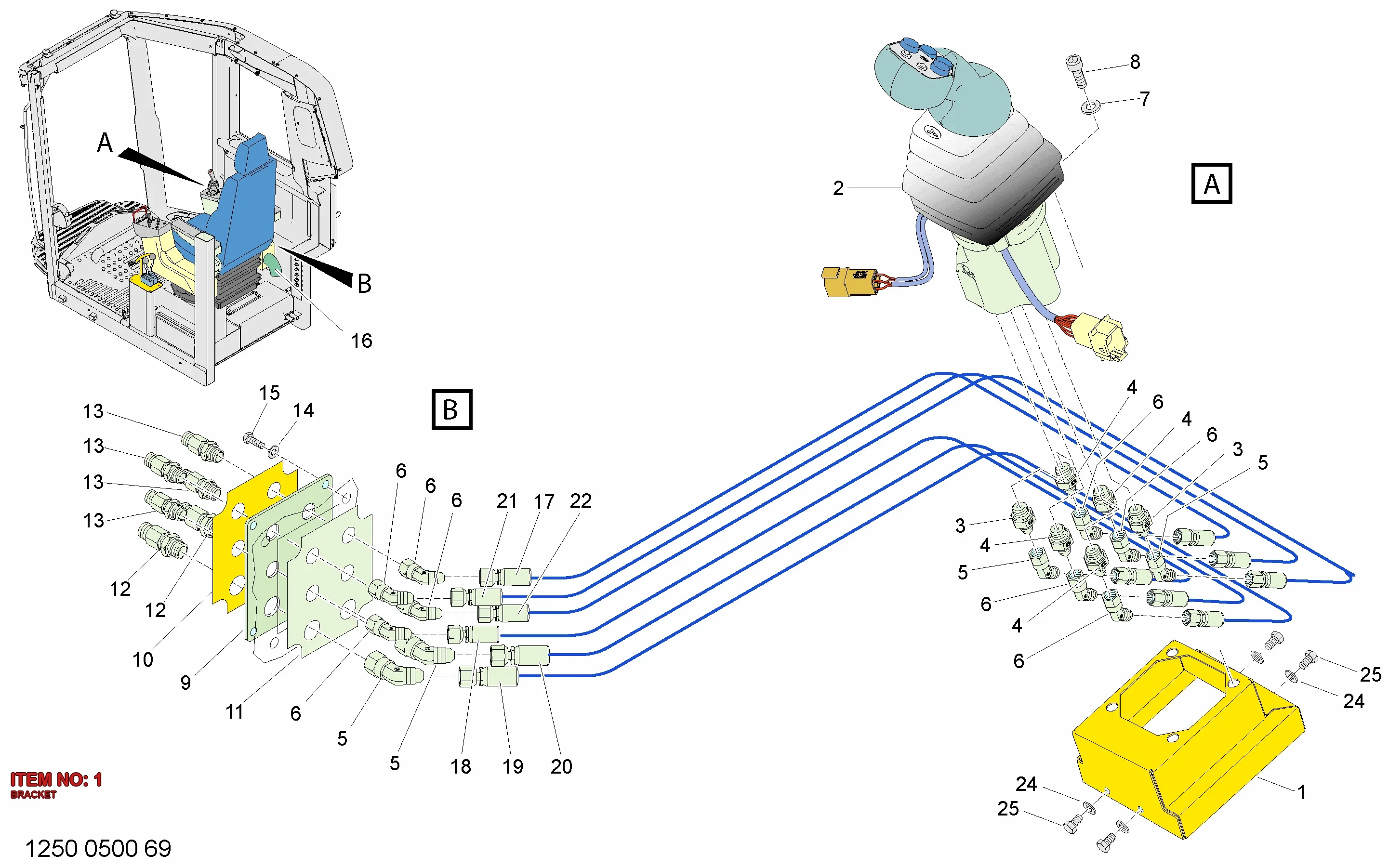 3222 9860 27 BRACKET - Technical Drawing