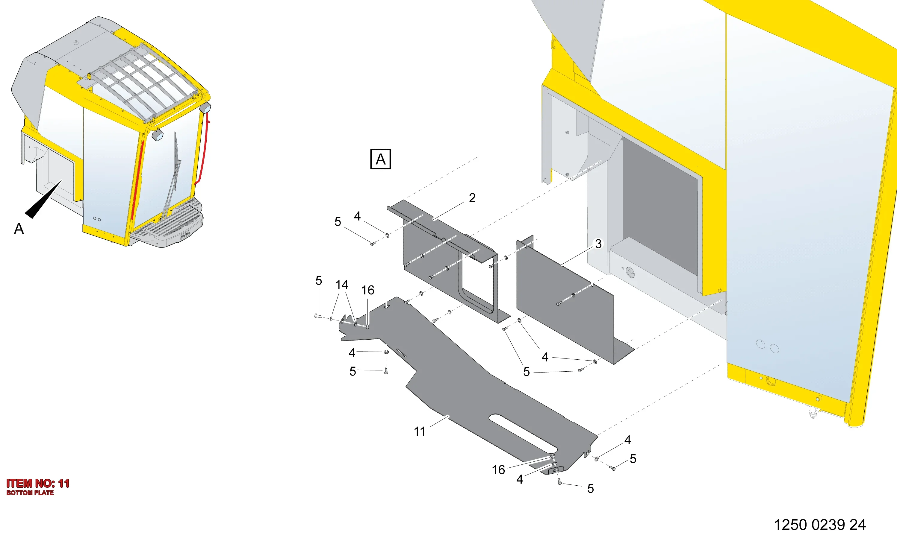 3222 9860 37 BOTTOM PLATE - Technical Drawing