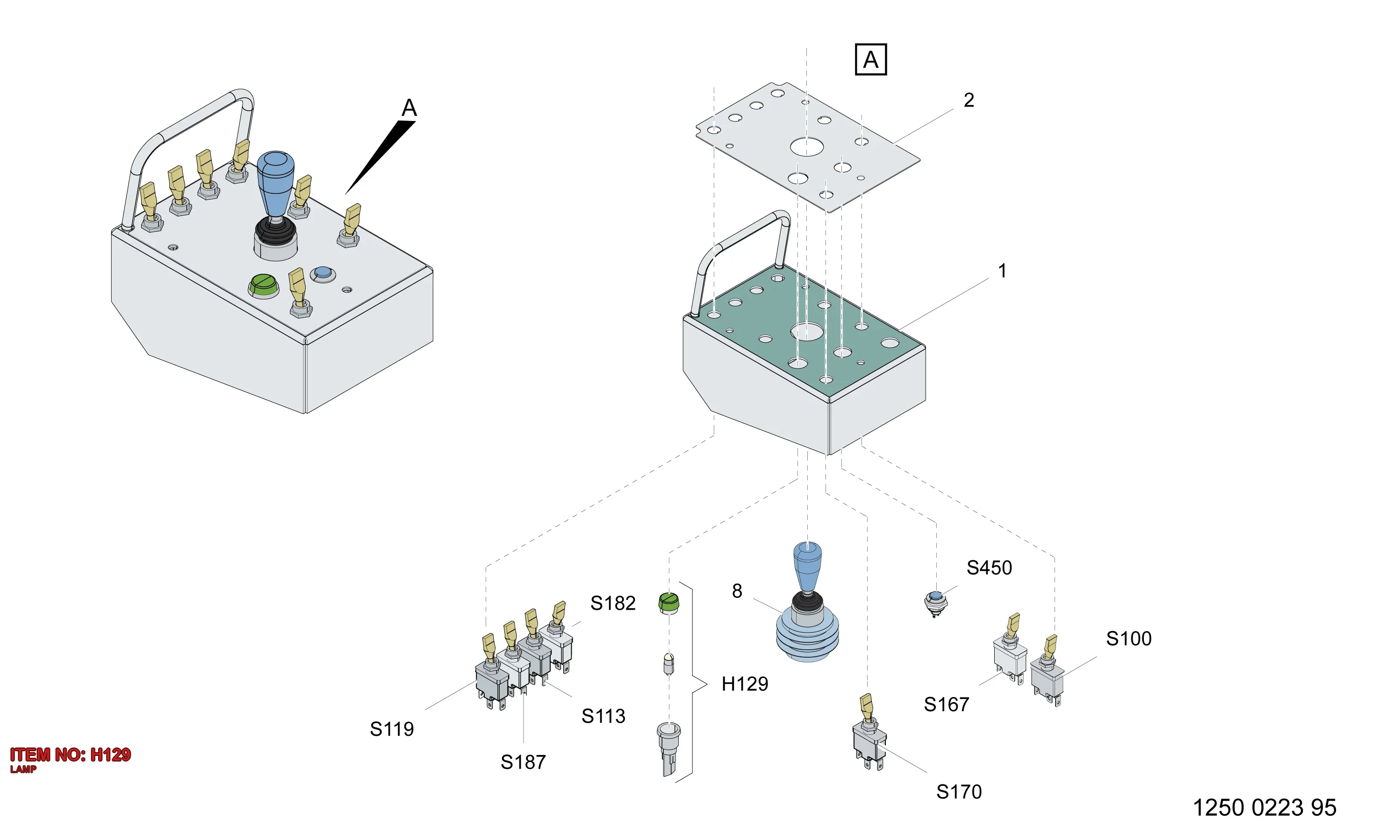 3222 9860 76 LAMP - Technical Drawing