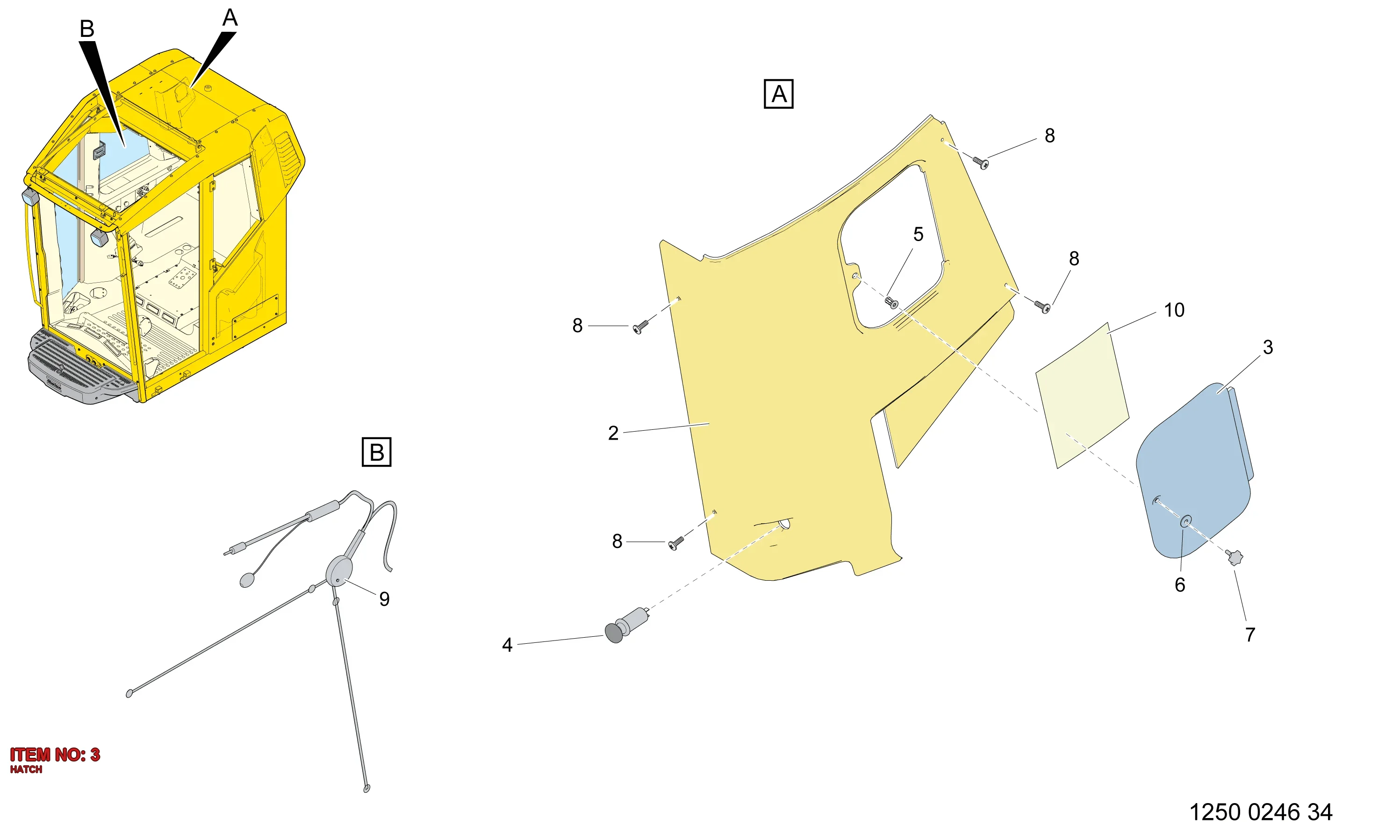 3222 9860 81 HATCH - Technical Drawing