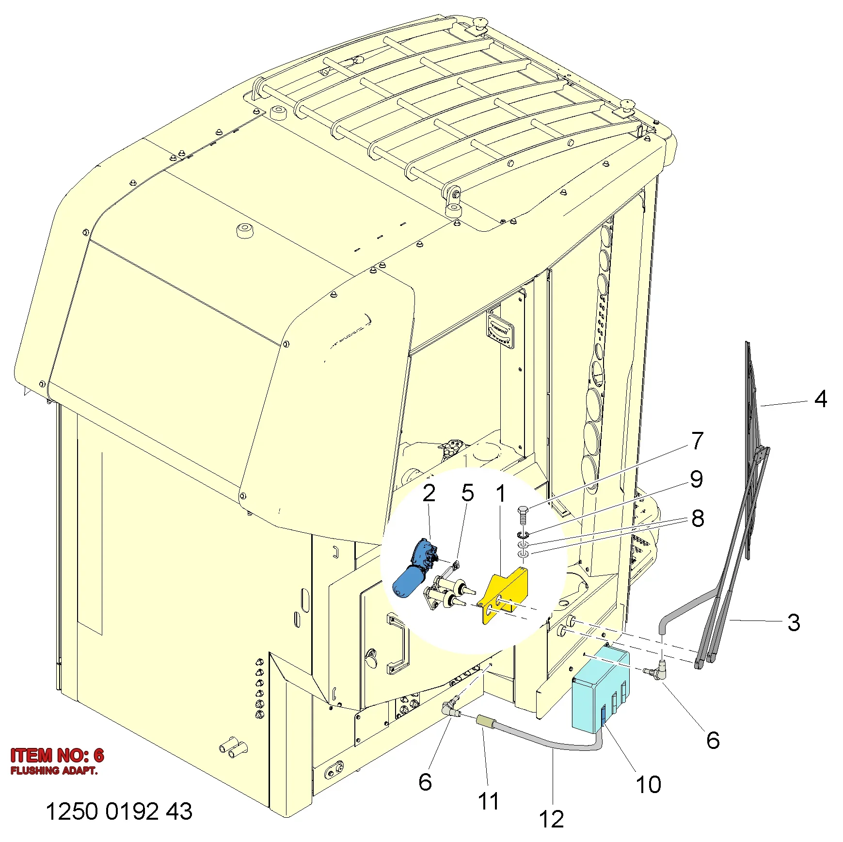 3222 9861 27 FLUSHING ADAPT. - Technical Drawing