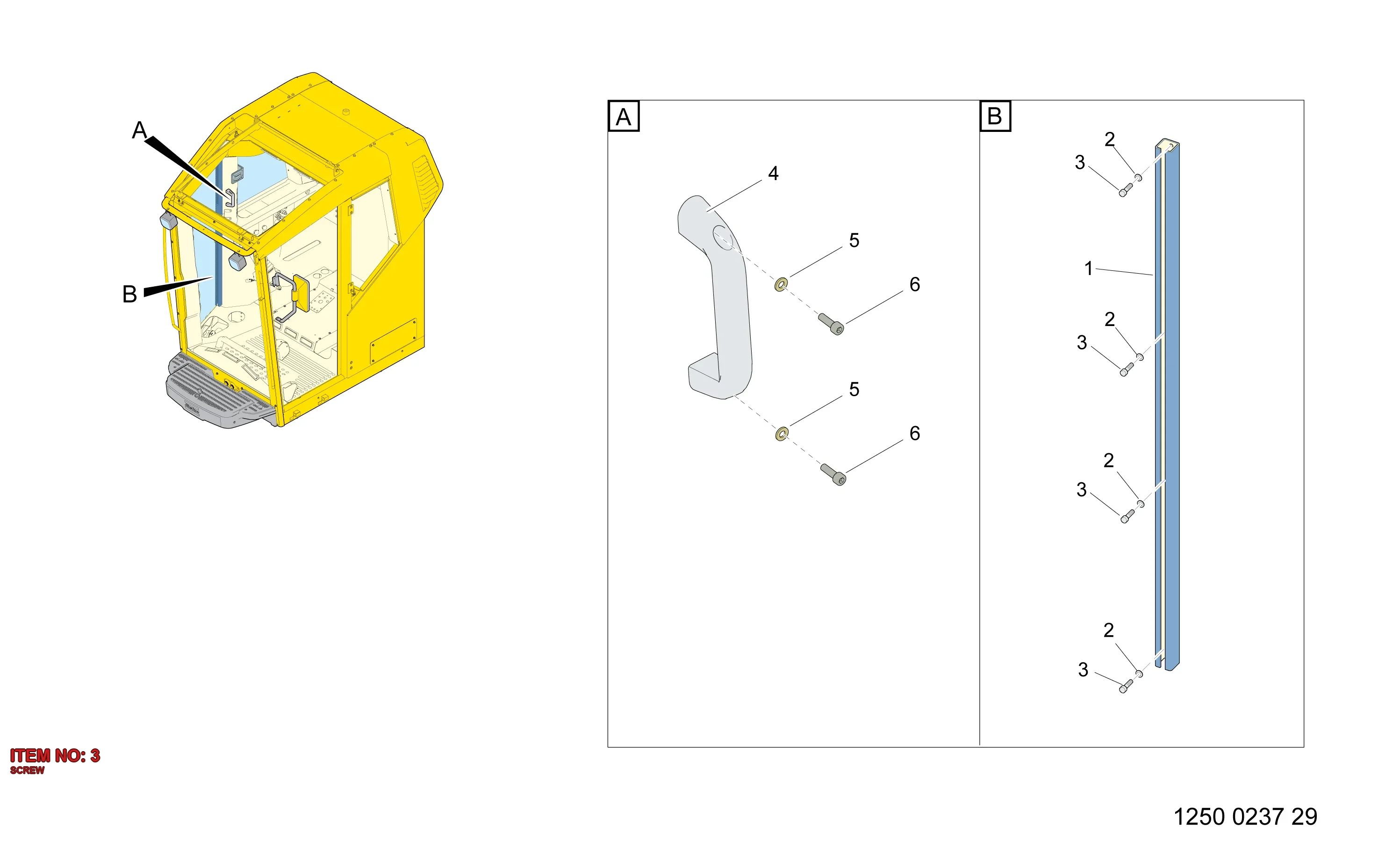 3222 9861 69 SCREW - Technical Drawing