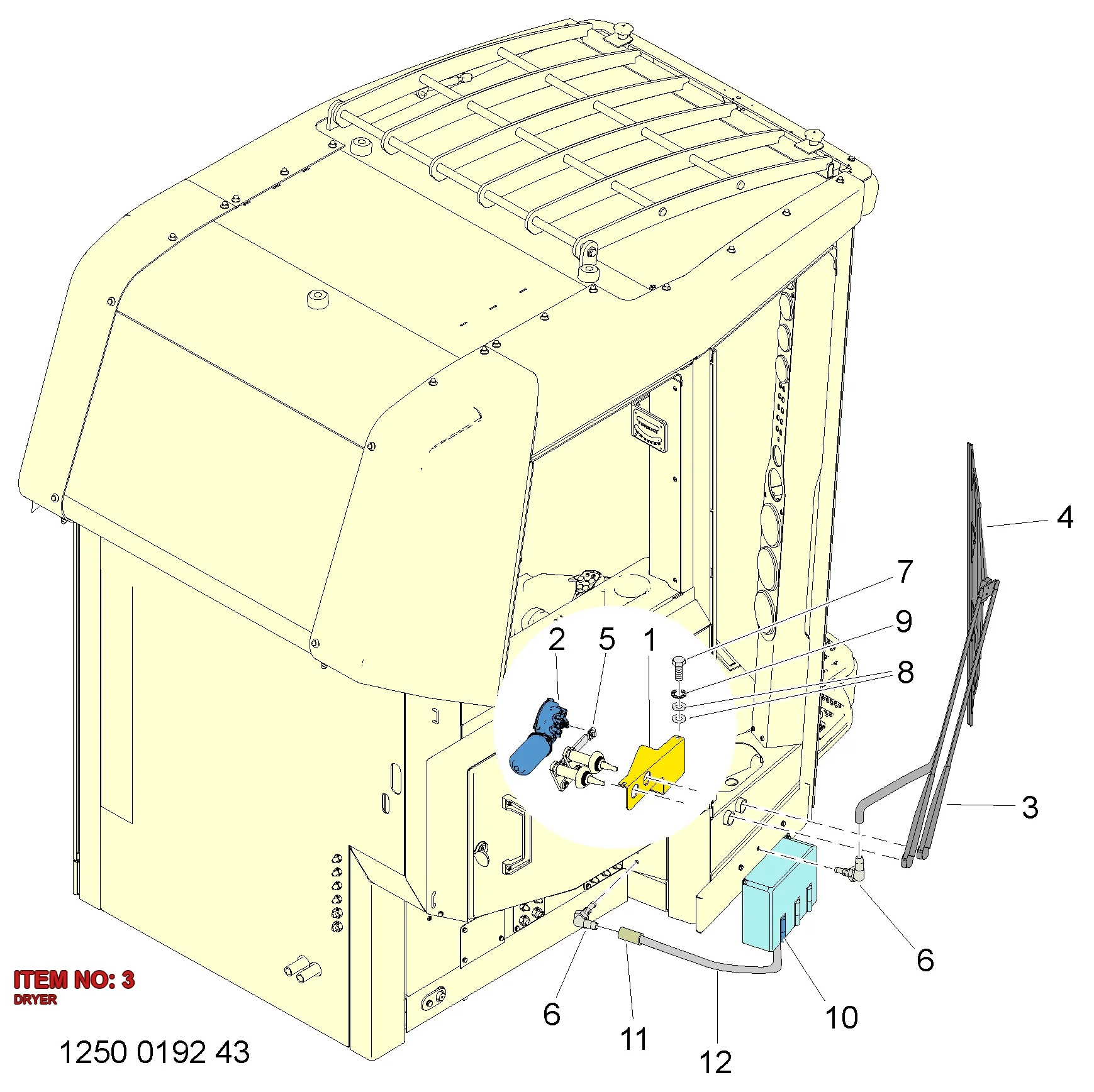 3222 9862 00 DRYER - Technical Drawing