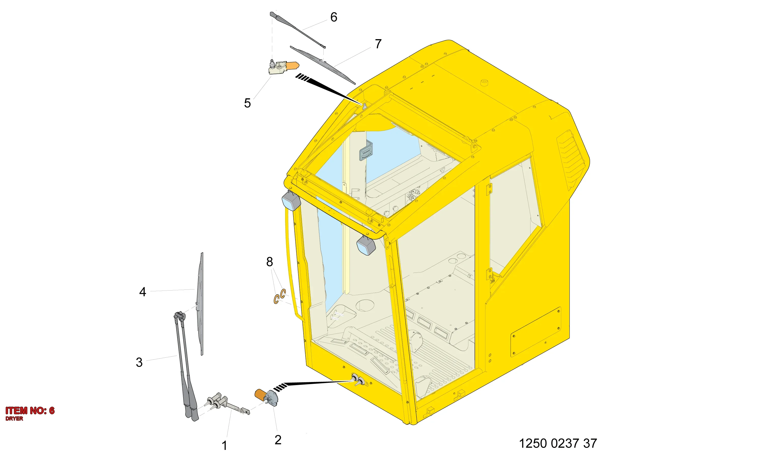 3222 9862 03 DRYER - Technical Drawing