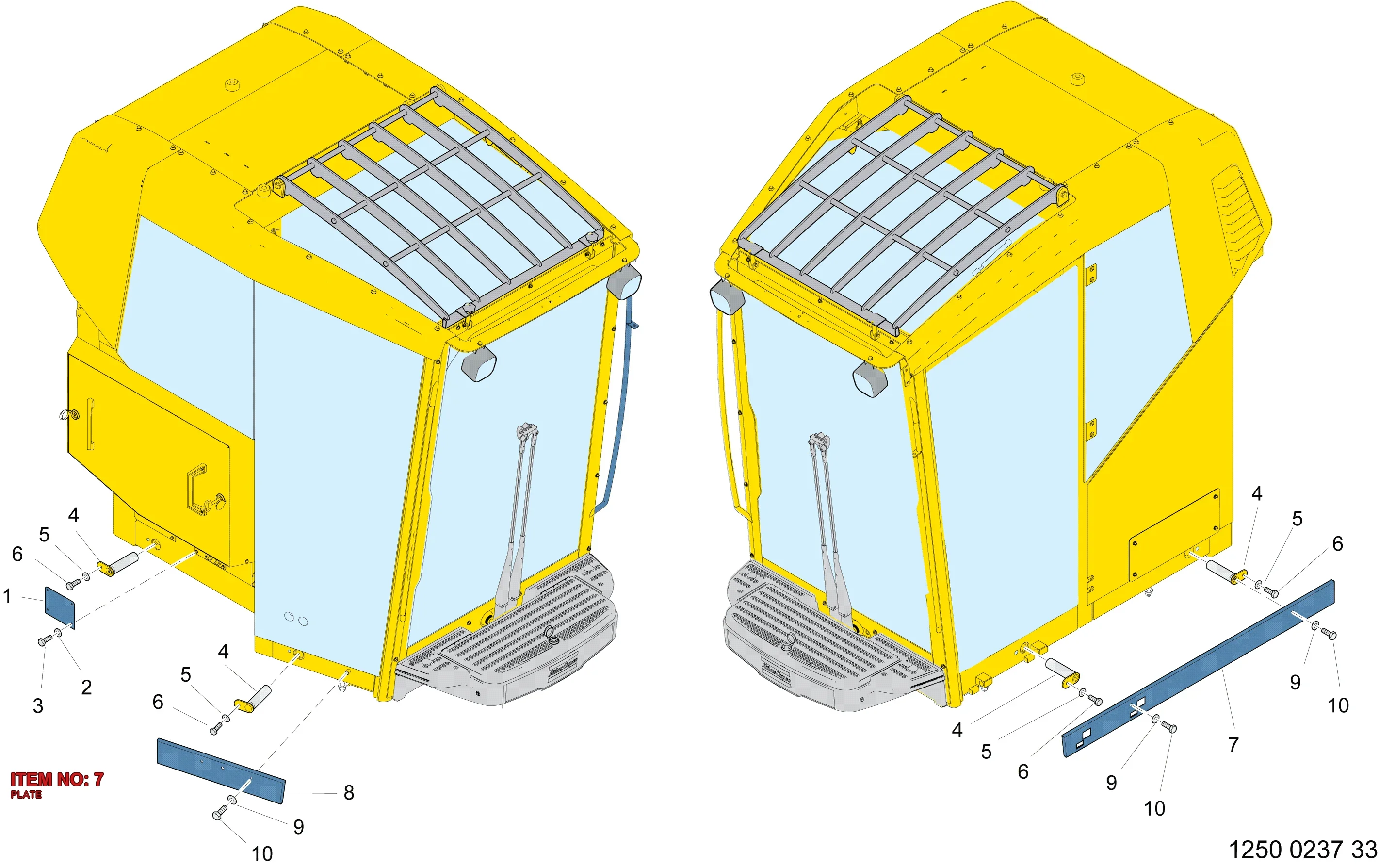 3222 9862 12 PLATE - Technical Drawing