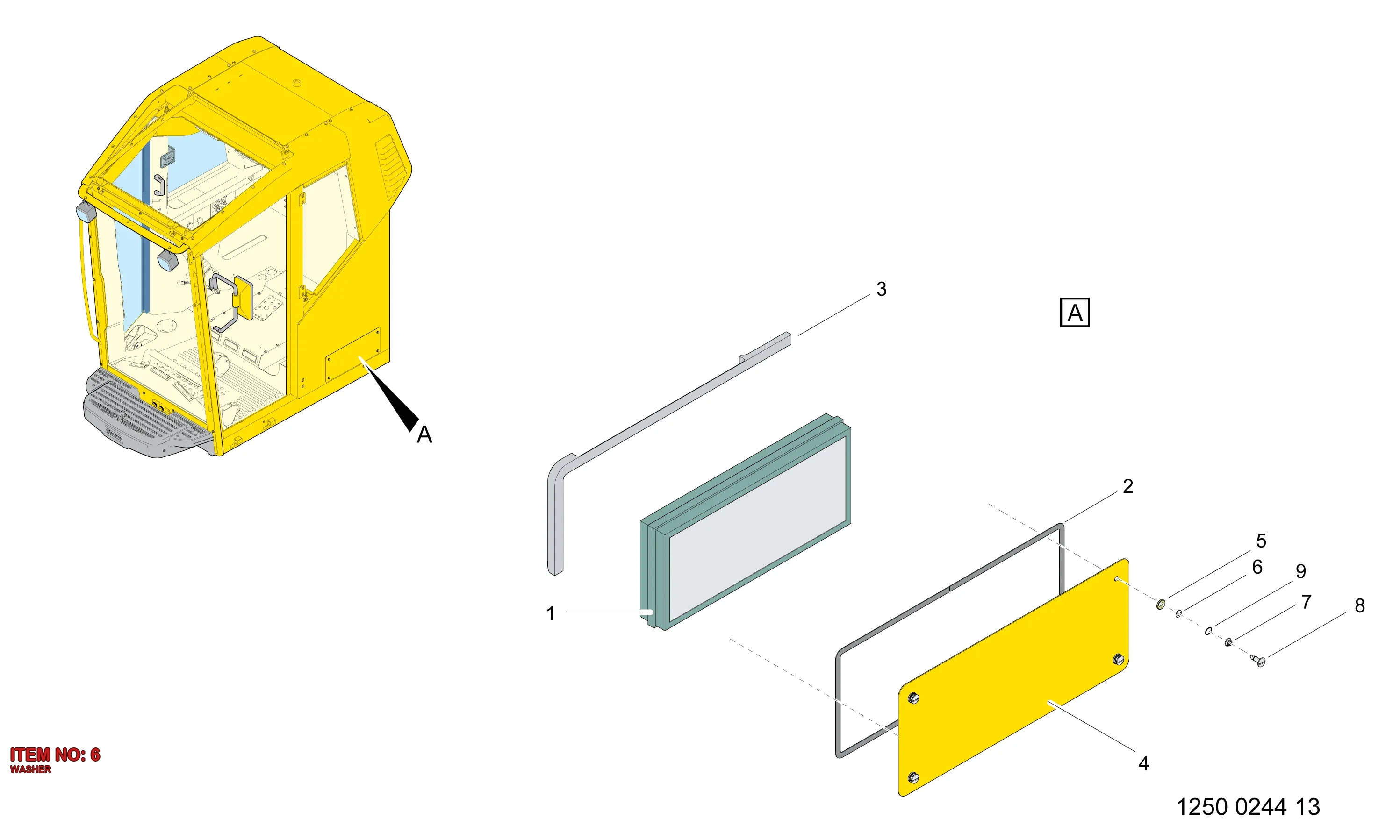 3222 9891 61 WASHER - Technical Drawing