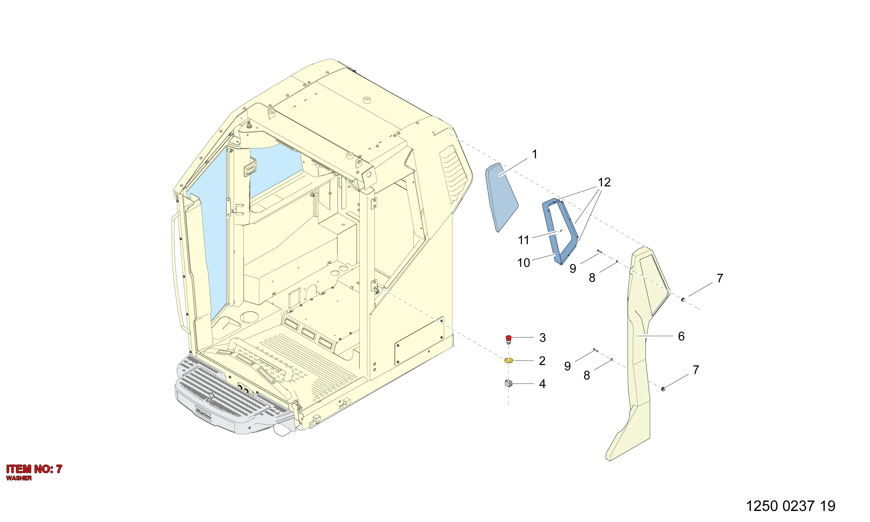 3222 9891 62 WASHER - Technical Drawing