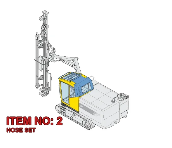 3222 9891 92 HOSE SET - Technical Drawing