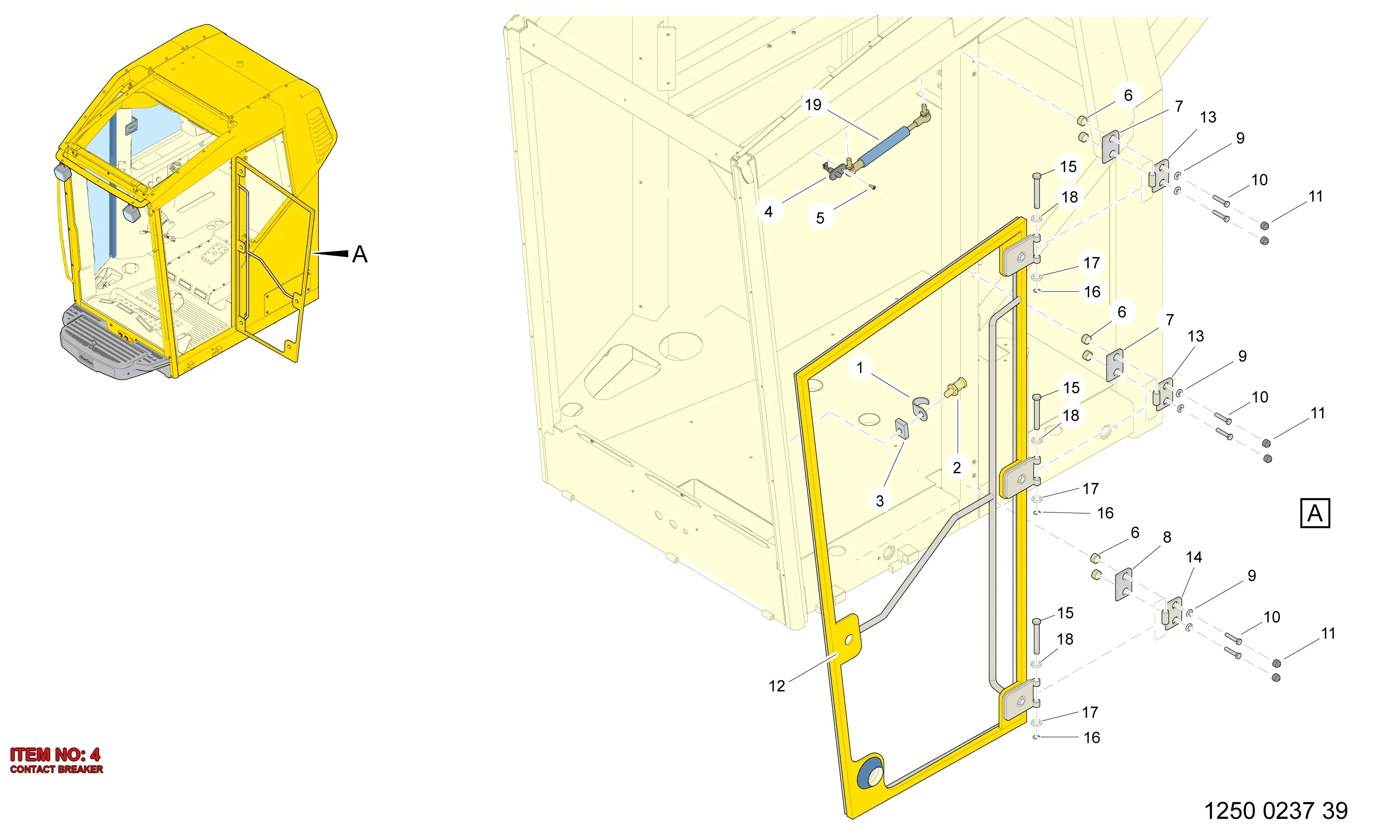 3222 9892 12 CONTACT BREAKER - Technical Drawing