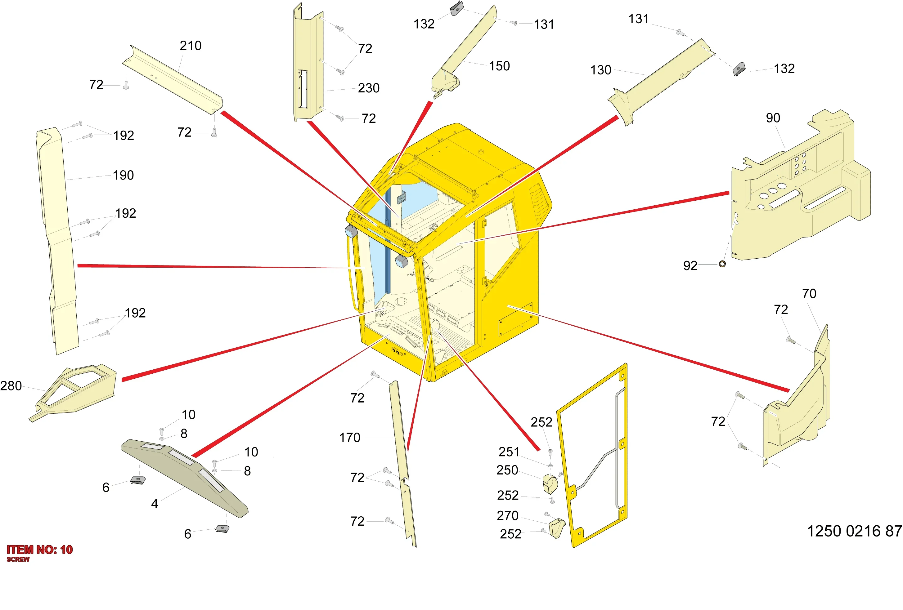 3222 9892 39 SCREW - Technical Drawing